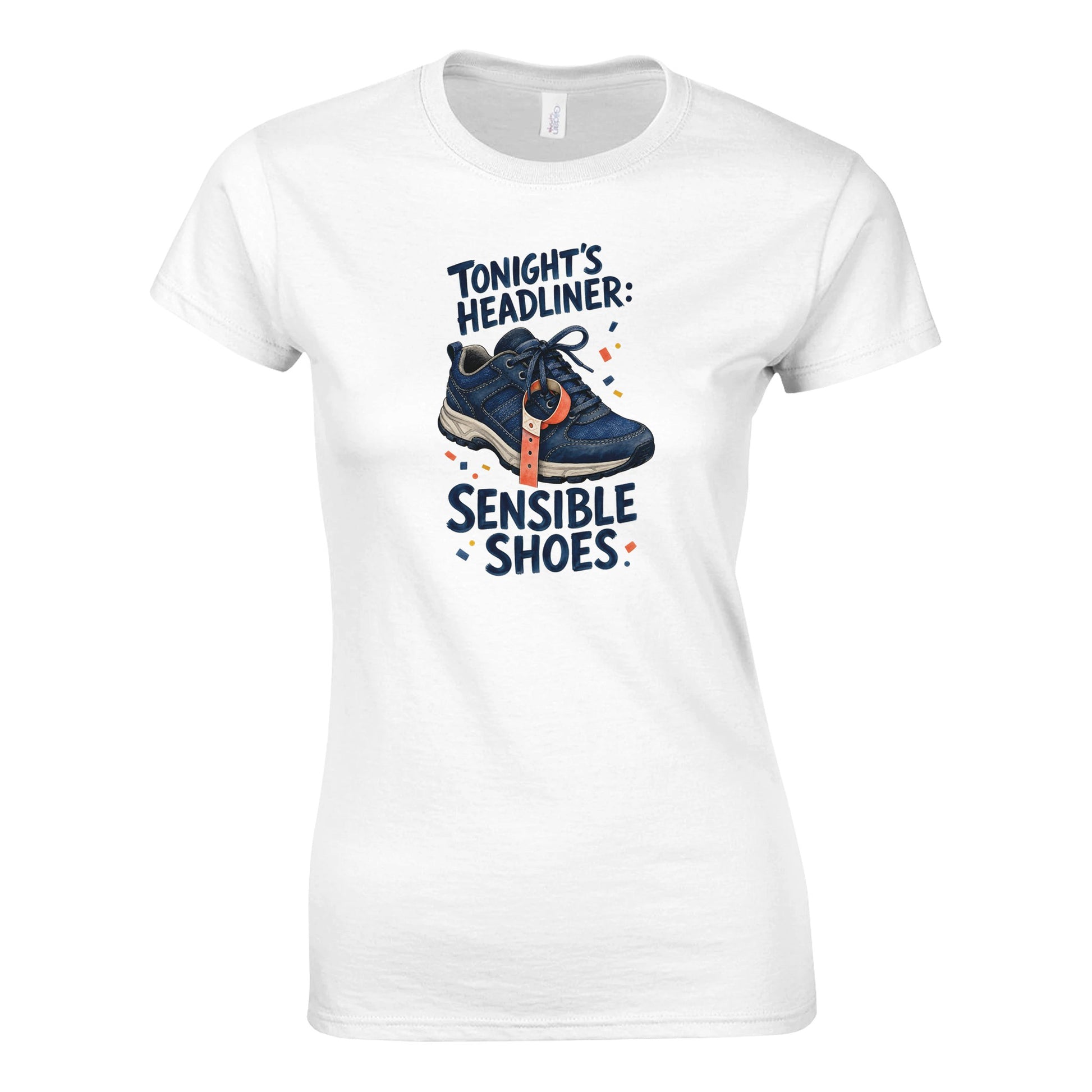 Tonight's Headliner: Sensible Shoes Concert Women's T-shirt — product view 1