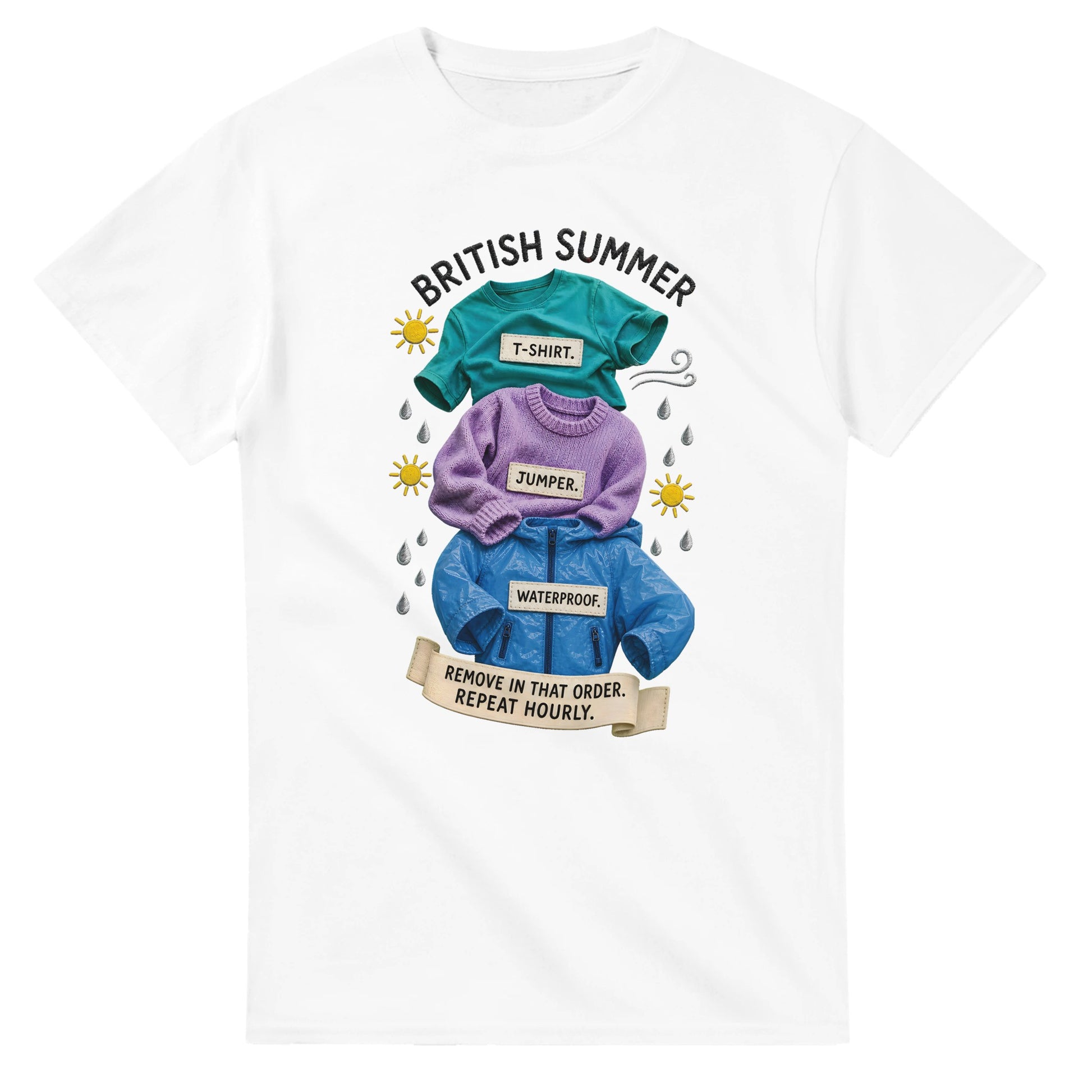 British Summer: Repeat Layers Hourly T-shirt — product view 1