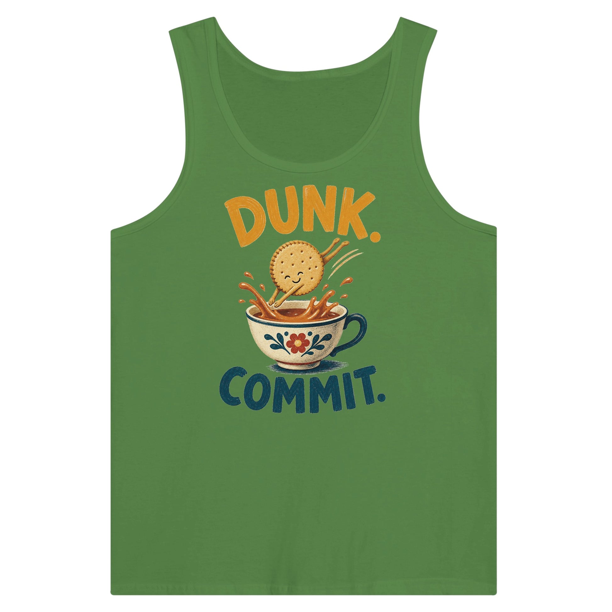 Dunk. Commit. Tea Biscuit Graphic Premium Unisex Tank Top — product view 13