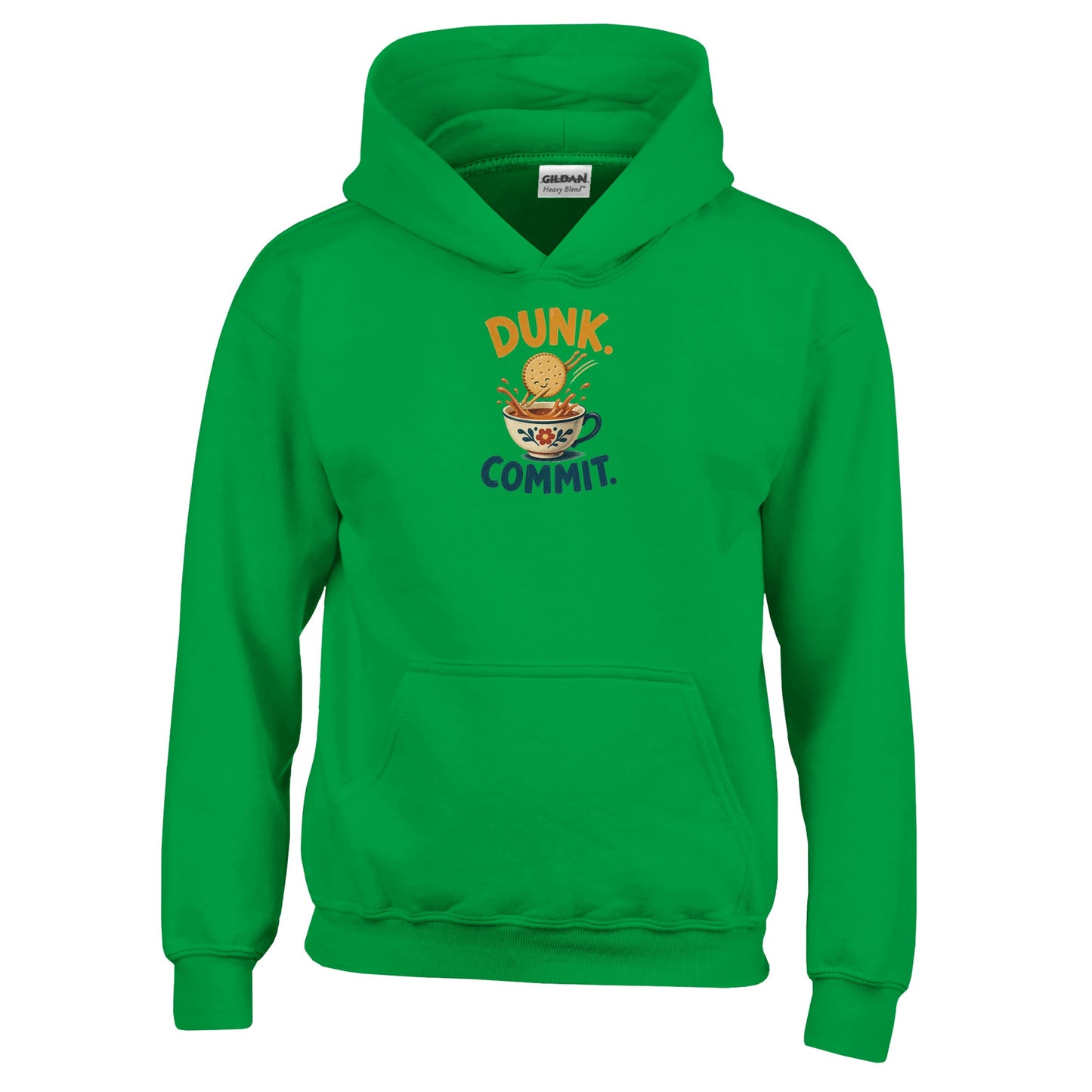 Dunk. Commit. Tea Biscuit Graphic Kids' Hoodie — product view 8