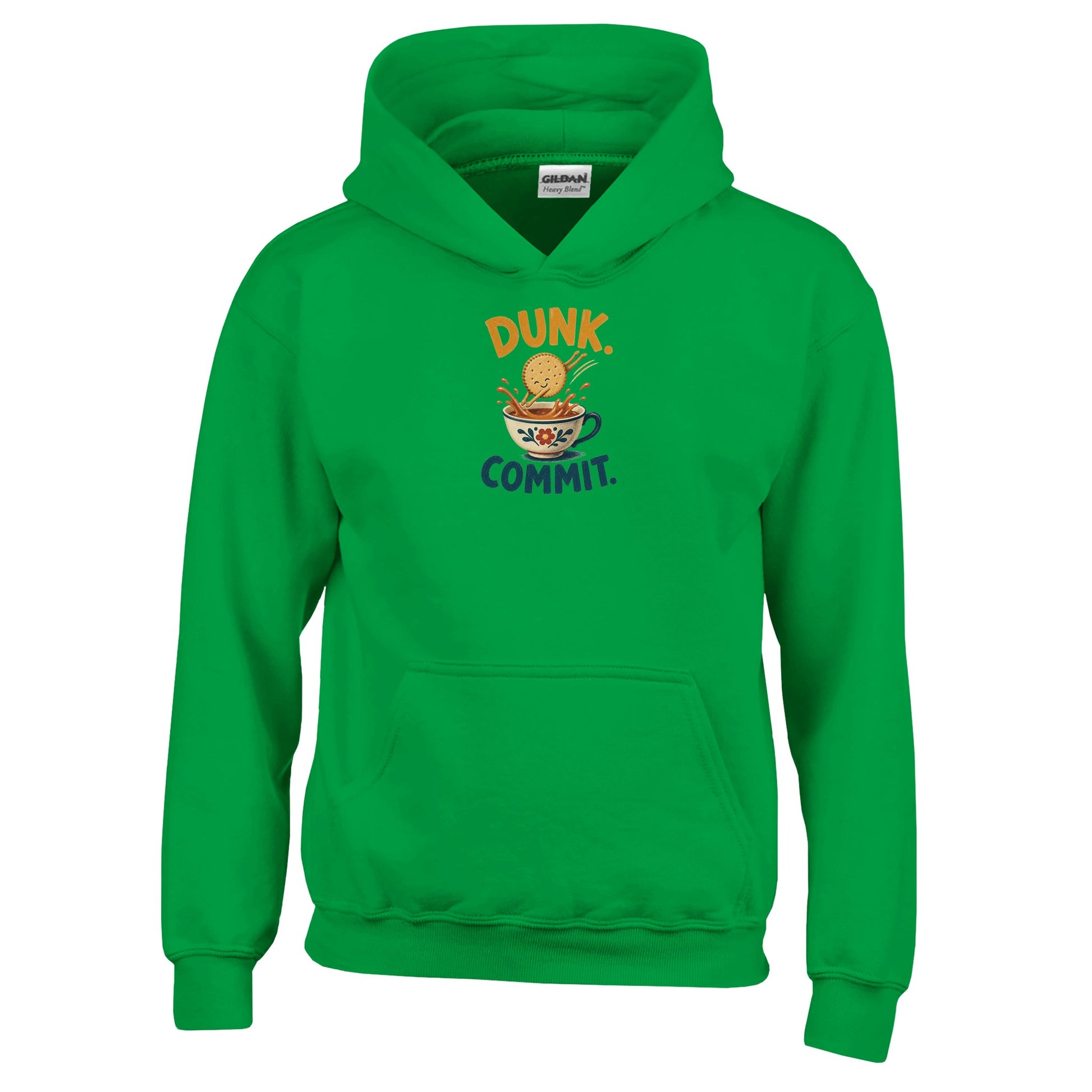Dunk. Commit. Tea Biscuit Graphic Kids' Hoodie — product view 8