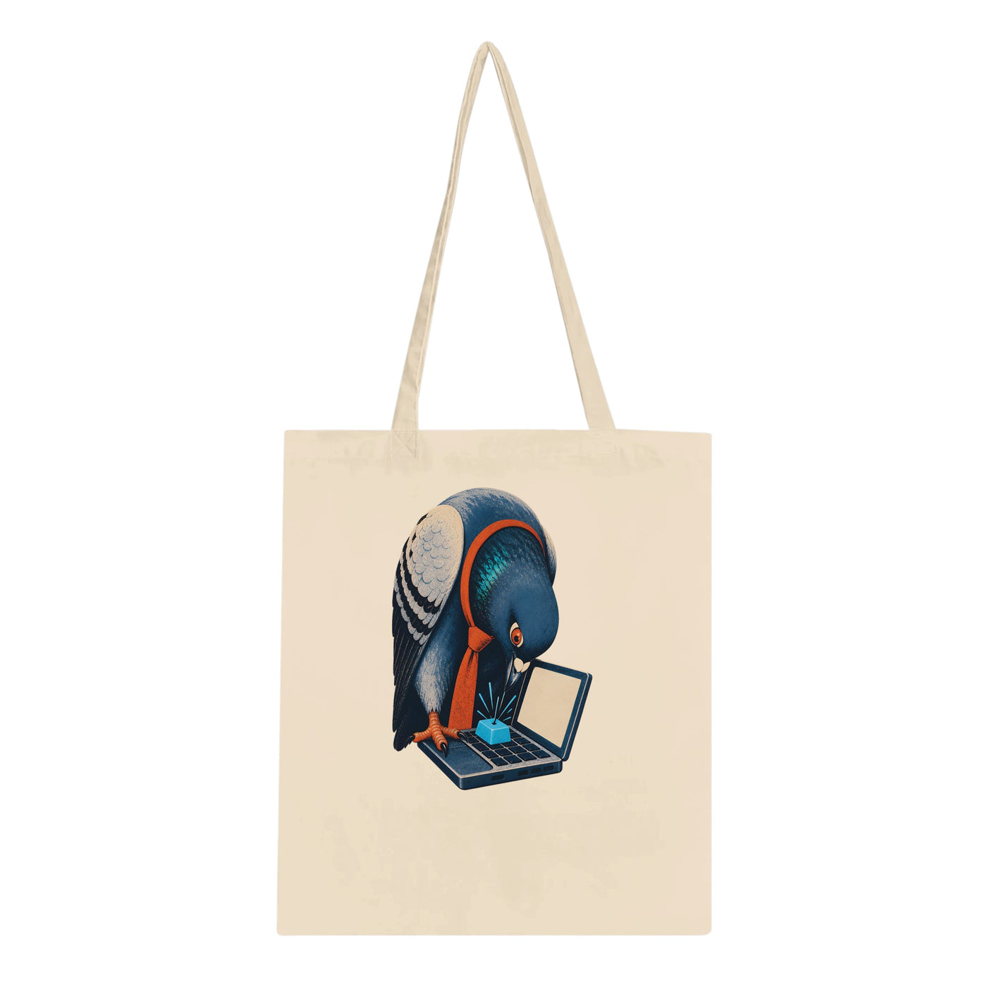 Pigeon Hits Send Tote Bag