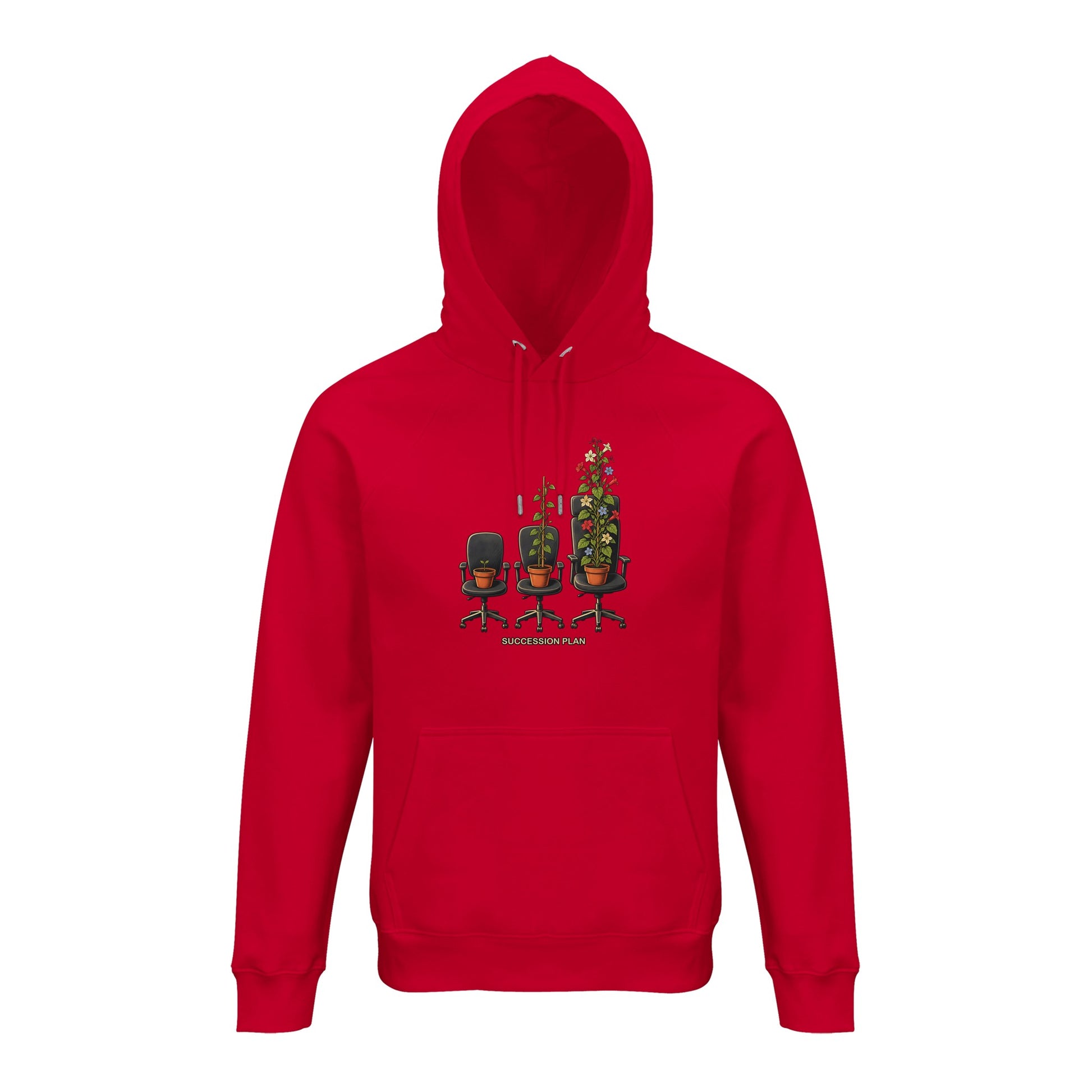 Succession Plan Office Chair Garden Graphic Hoodie — product view 7