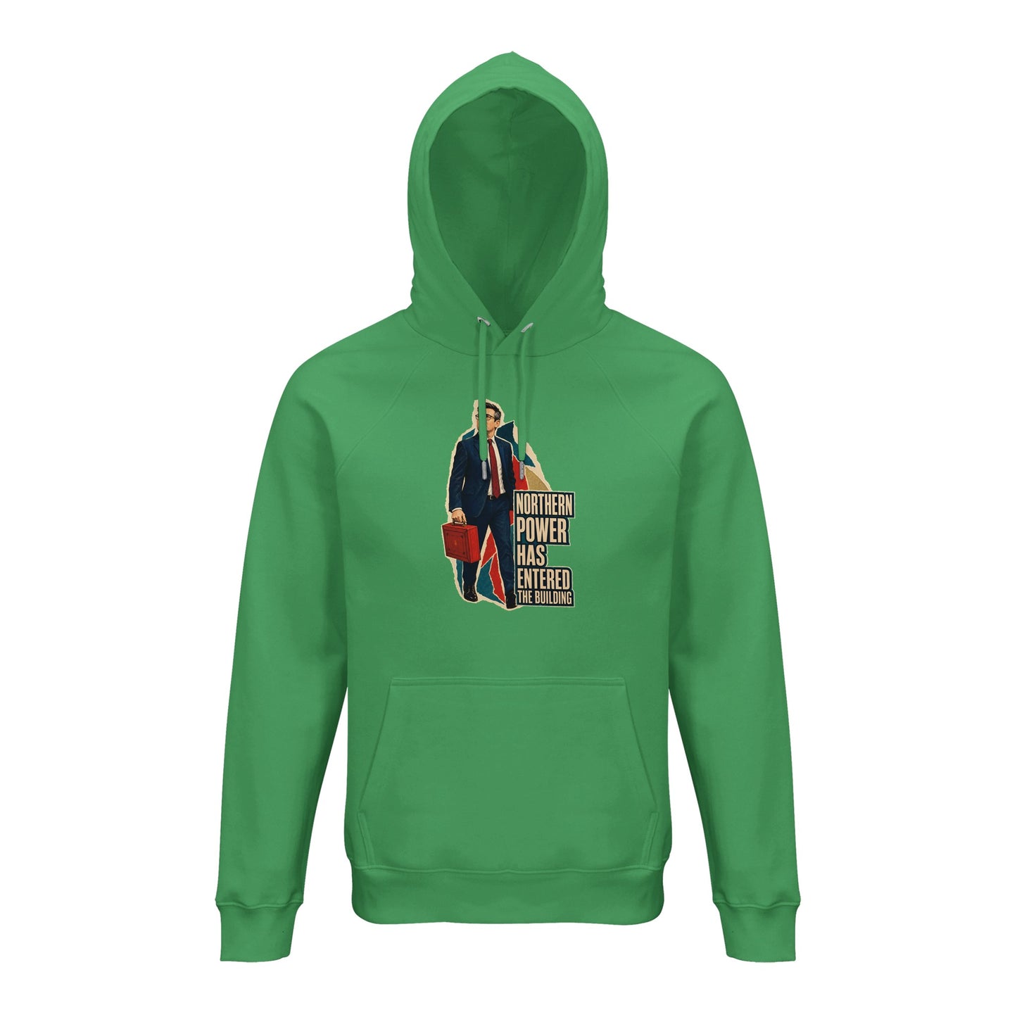 Northern Power Has Entered the Building Tote Bag Hoodie — product view 6