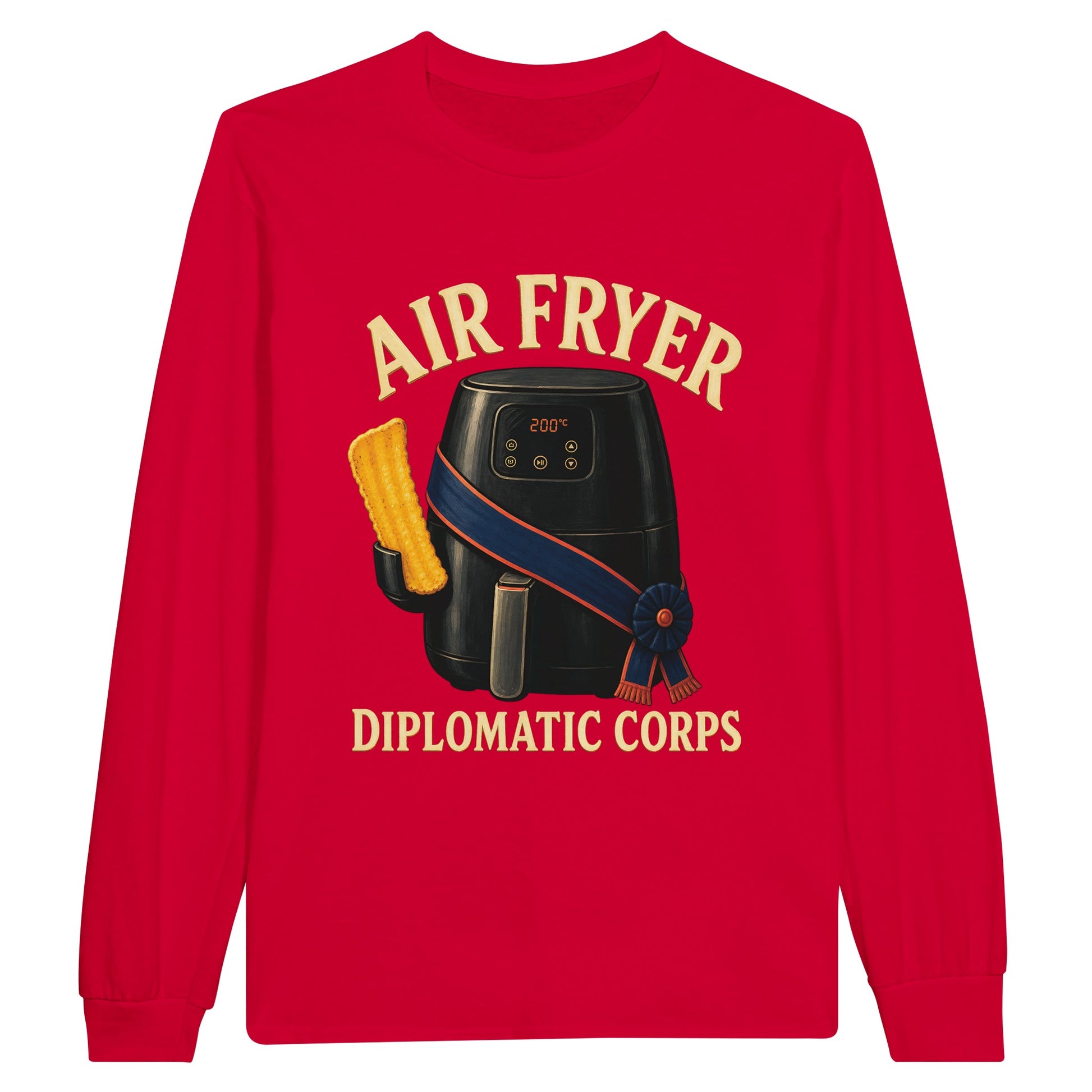 Air Fryer Diplomatic Corps Long-Sleeve T-shirt — product view 9