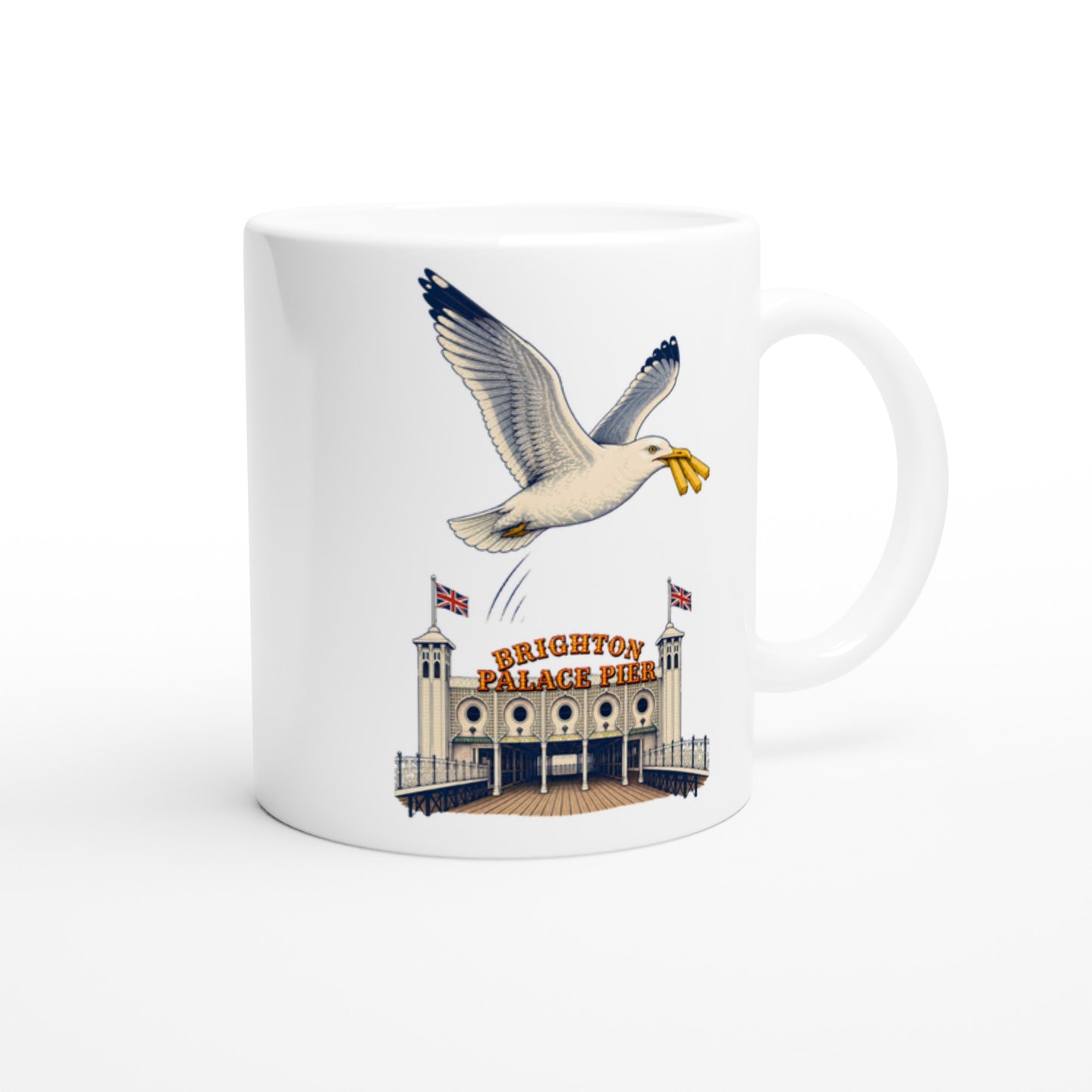 Brighton Palace Pier Chip Heist Mug — product view 2