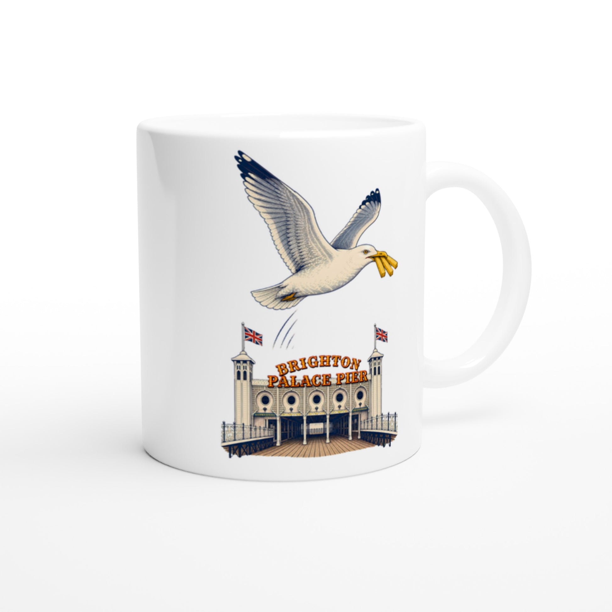 Brighton Palace Pier Chip Heist Mug — product view 2