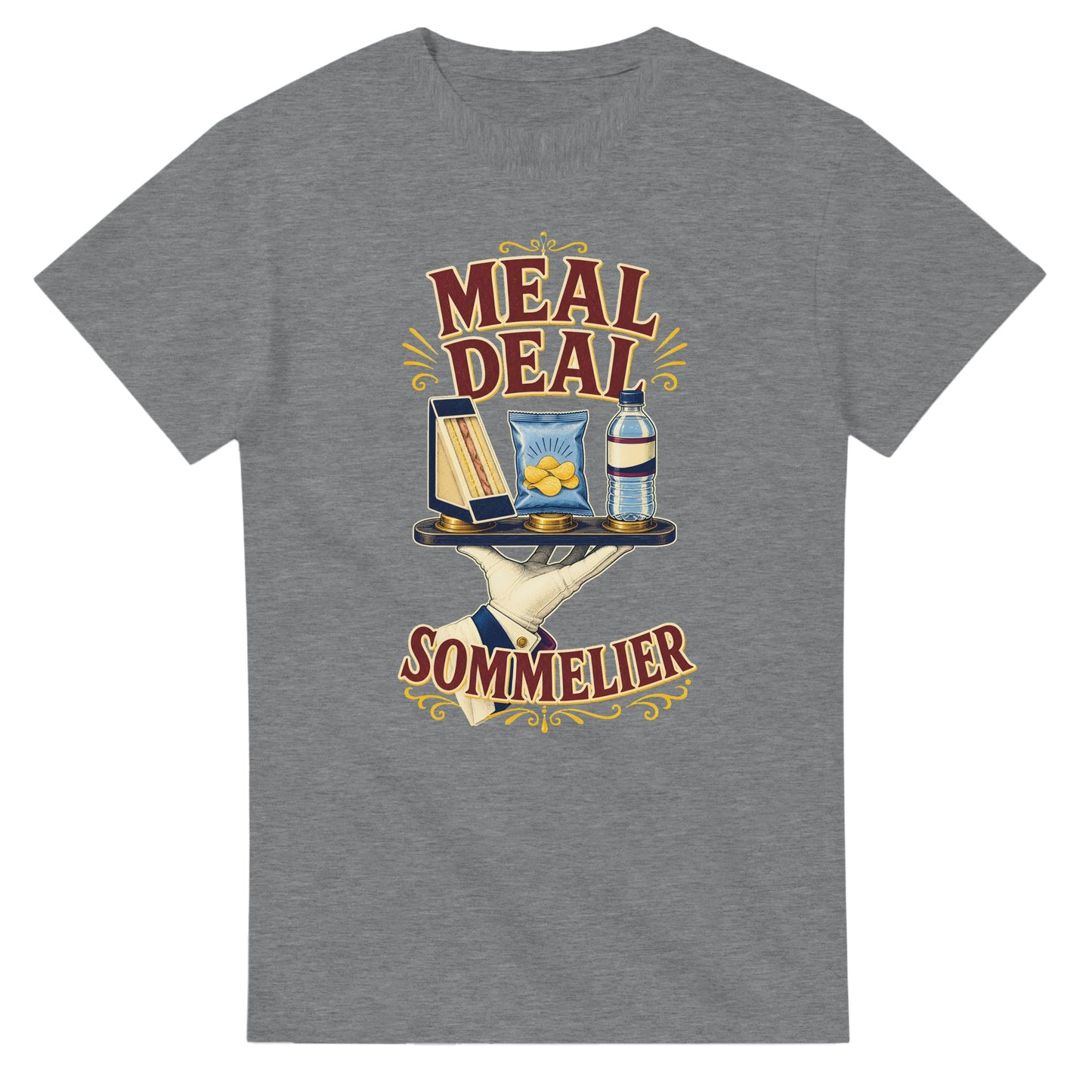 Meal Deal Sommelier British Lunch Design T-shirt — product view 12