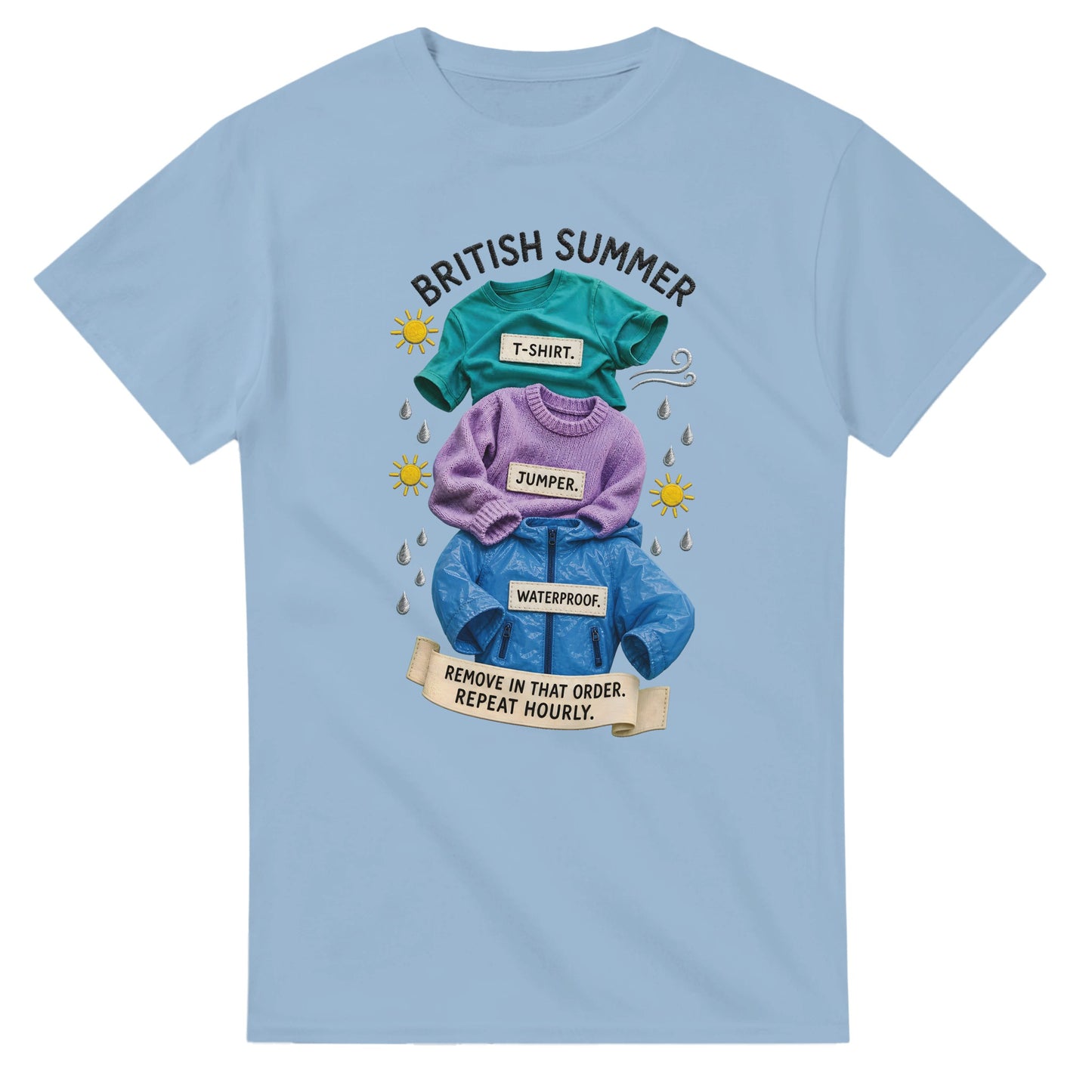 British Summer: Repeat Layers Hourly T-shirt — product view 15