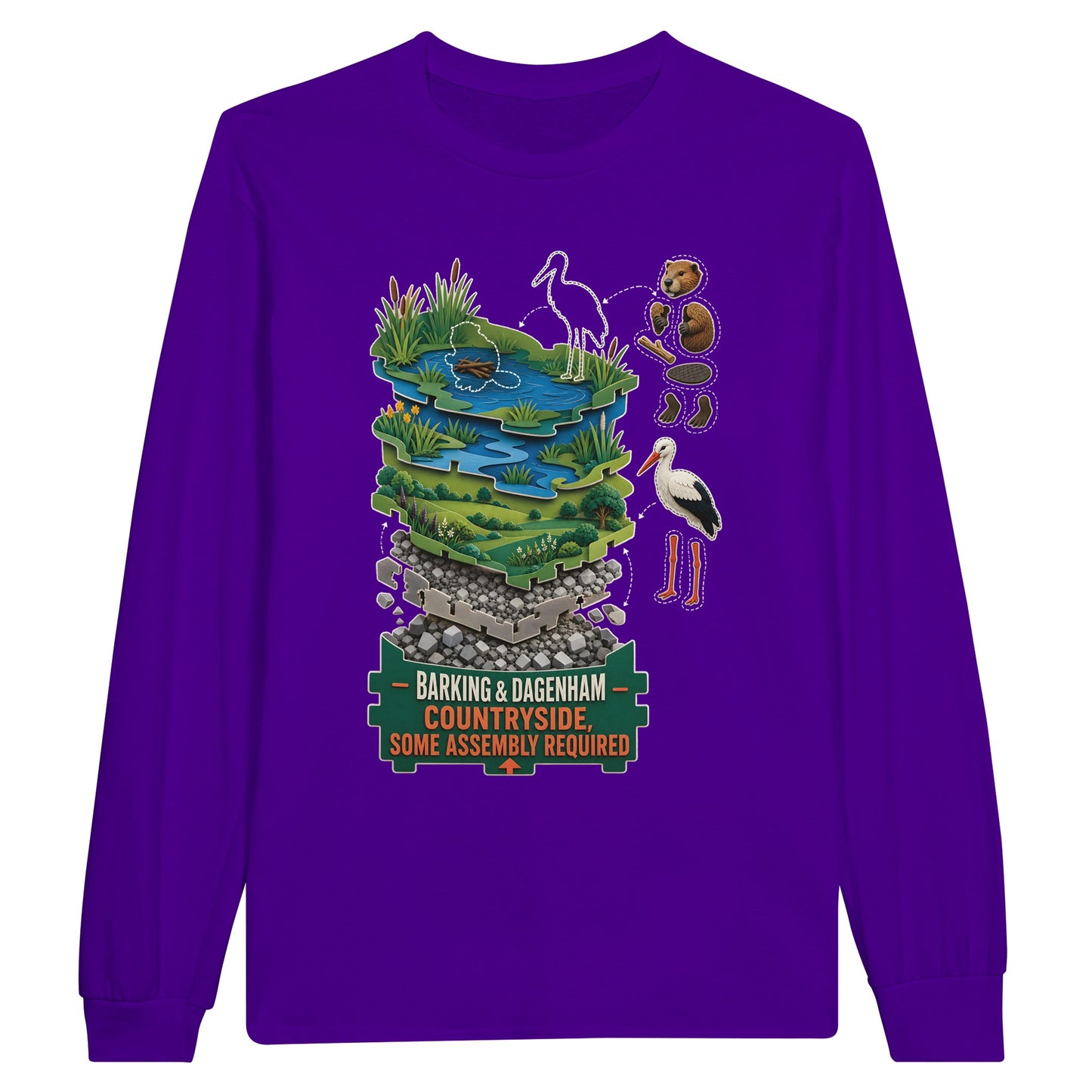 Barking & Dagenham Countryside Long-Sleeve T-shirt — product view 13