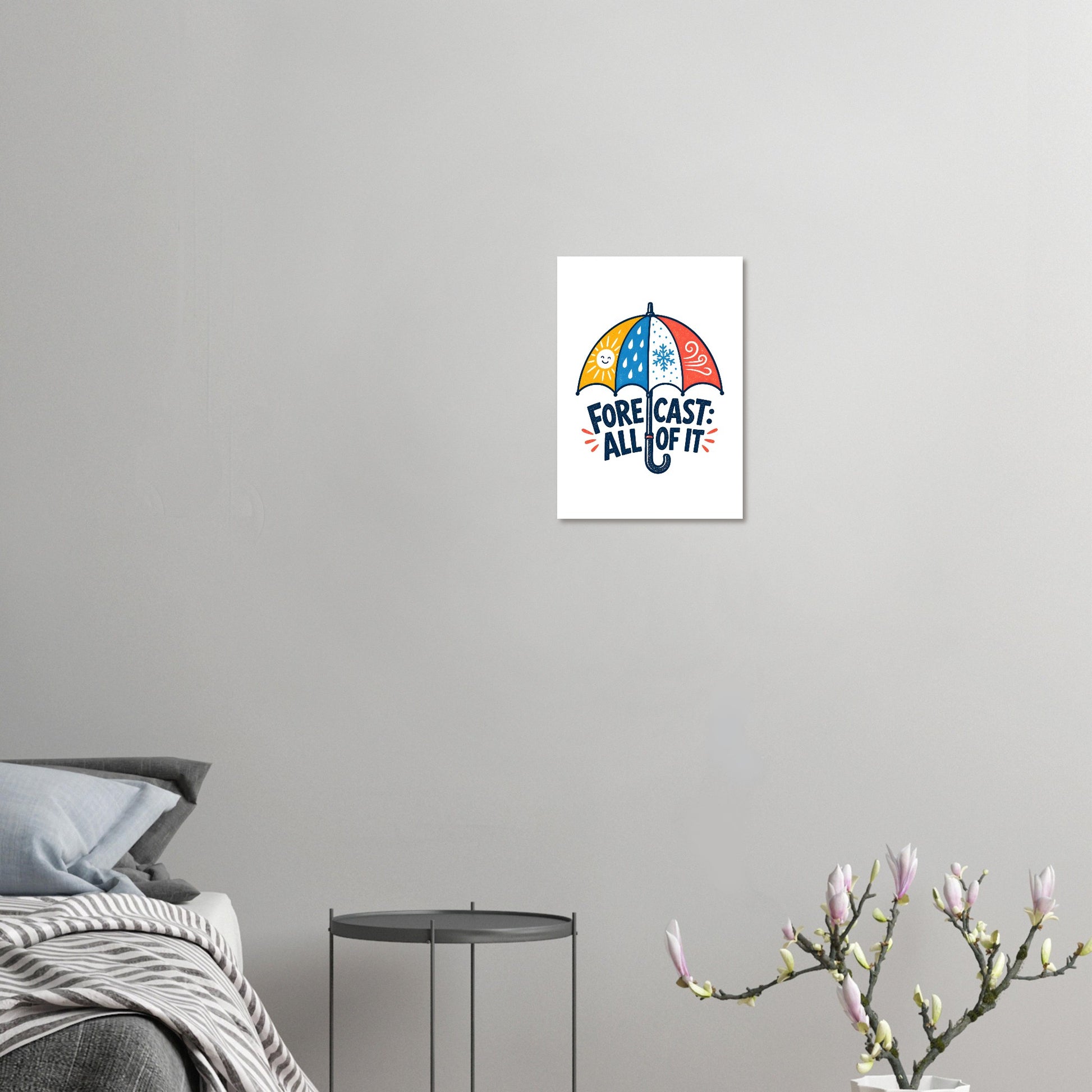 Forecast: All of It British Weather Graphic Poster — product view 7