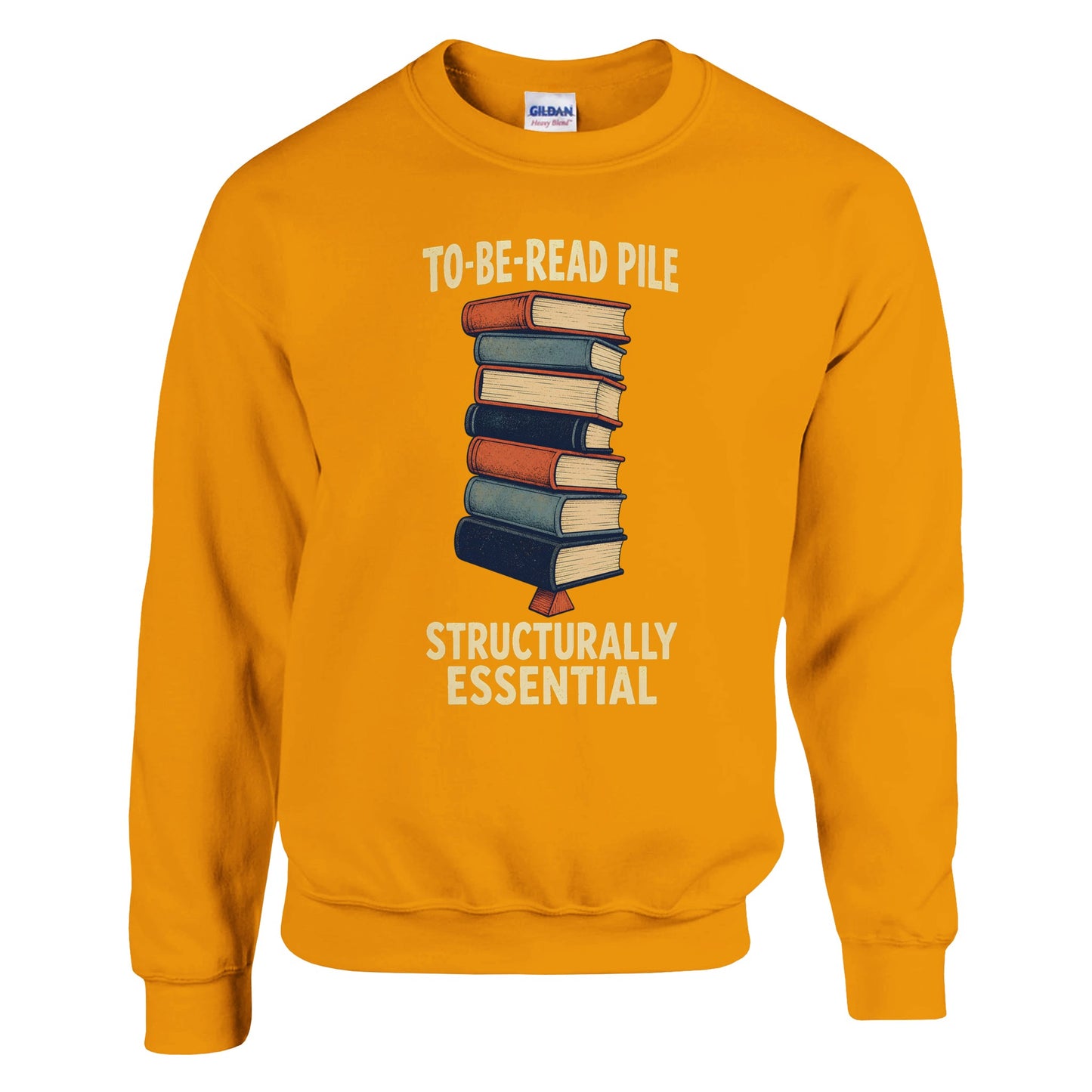 To-Be-Read Pile: Structurally Essential Book Graphic Sweatshirt — product view 2