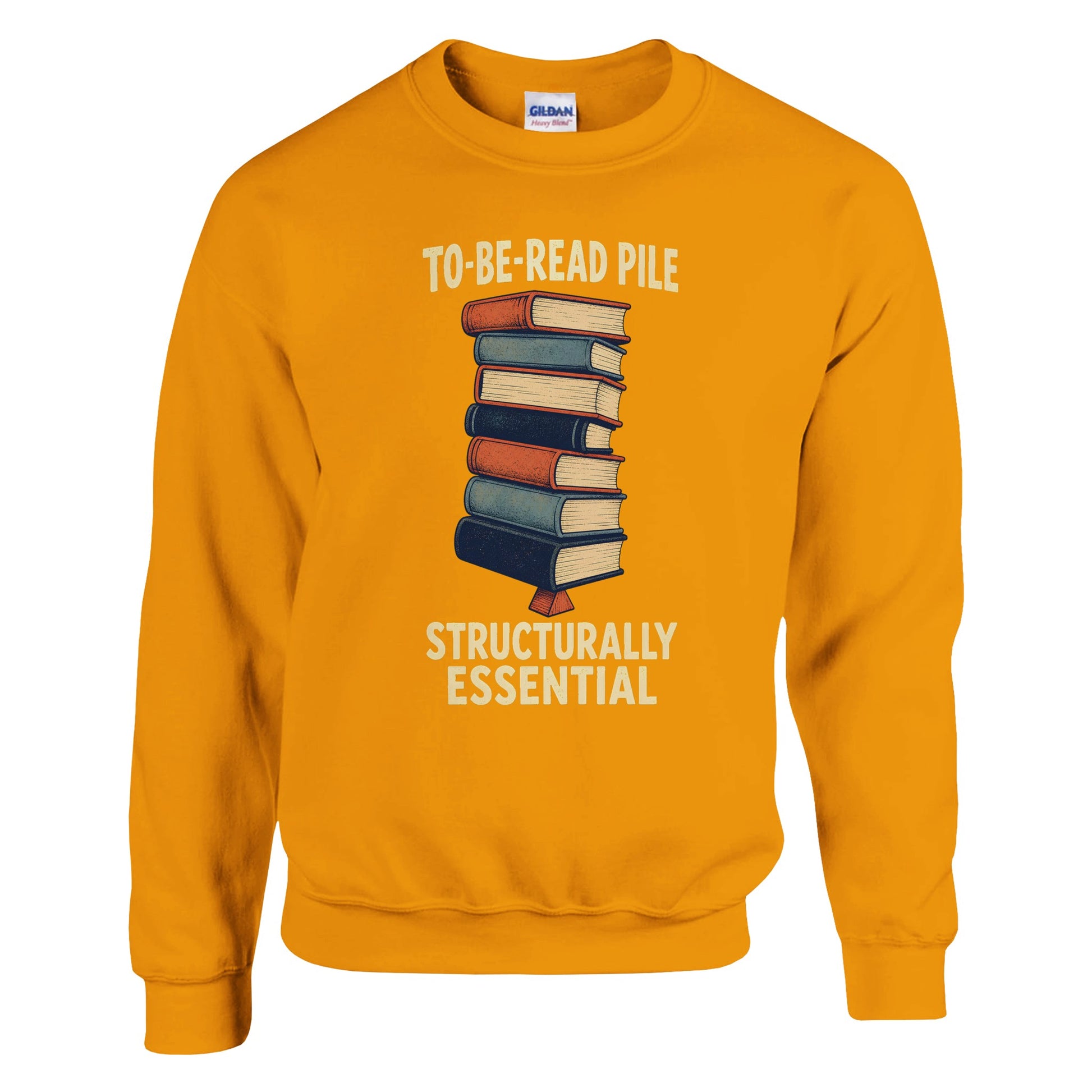 To-Be-Read Pile: Structurally Essential Book Graphic Sweatshirt — product view 2