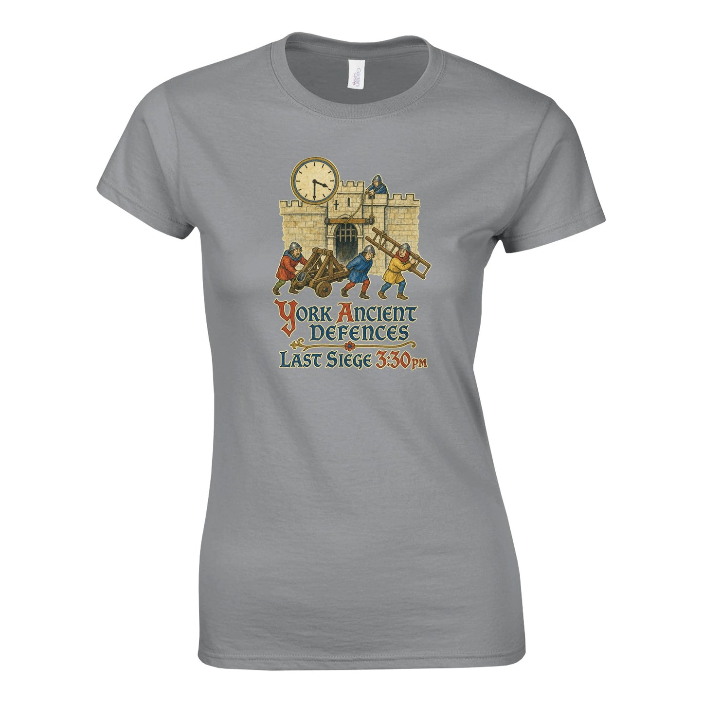 York Ancient Defences – Last Siege 3:30pm Women's T-shirt — product view 2