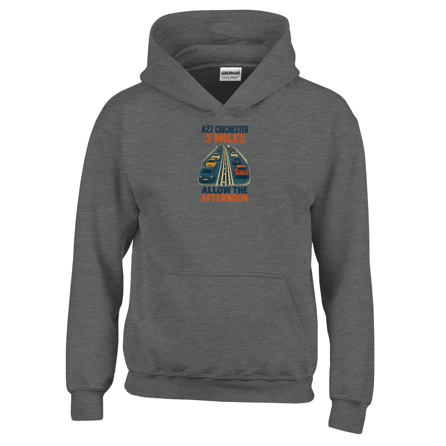 A27 Chichester – 3 Miles, Allow the Afternoon Kids' Hoodie — product view 2