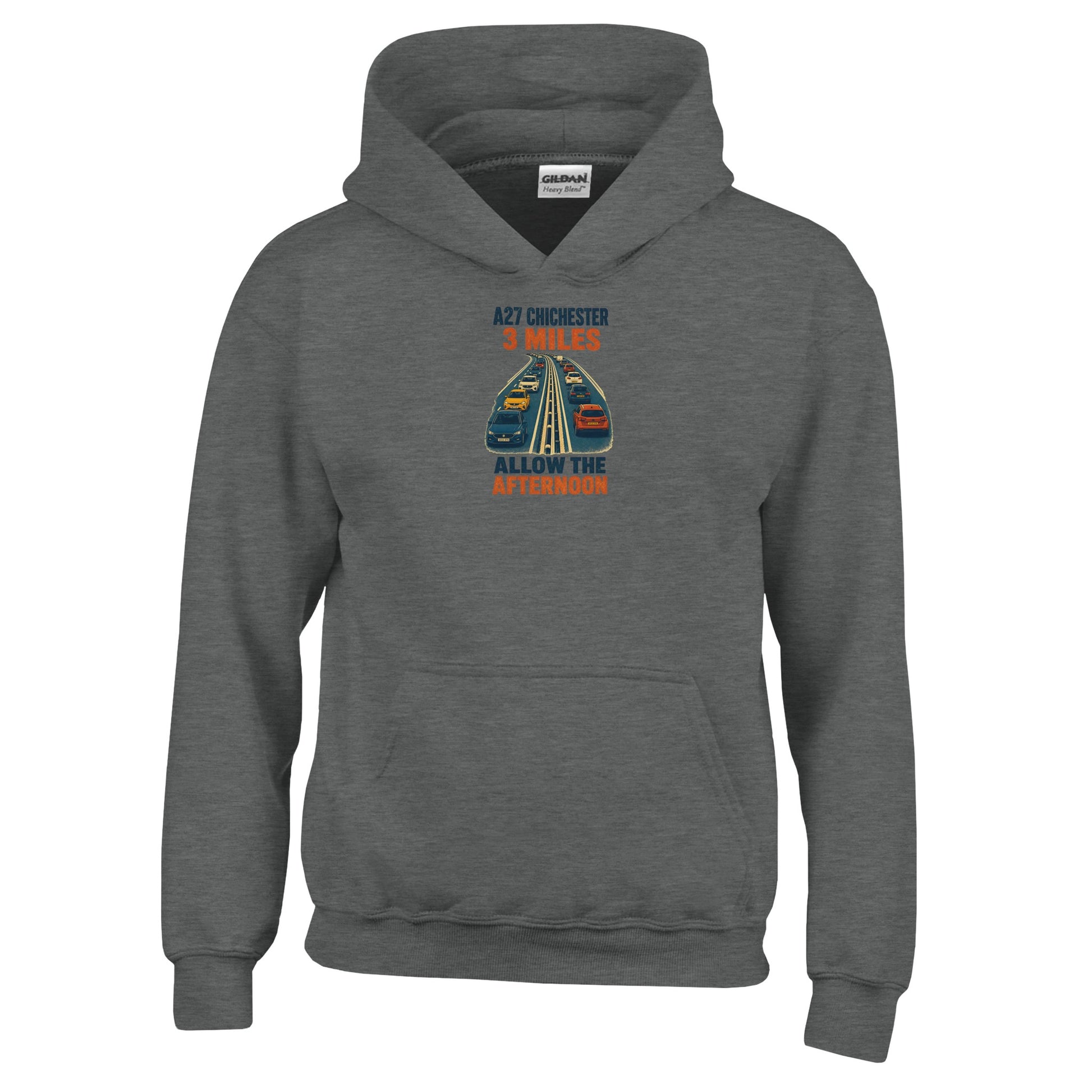 A27 Chichester – 3 Miles, Allow the Afternoon Kids' Hoodie — product view 2