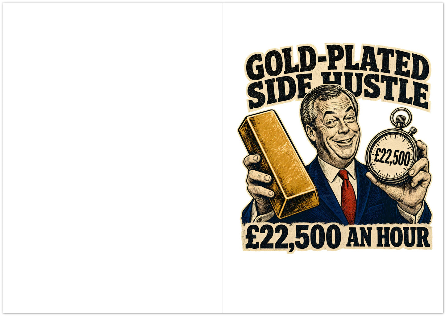 Gold-Plated Side Hustle £22,500 an Hour Greeting Card Pack — product view 5