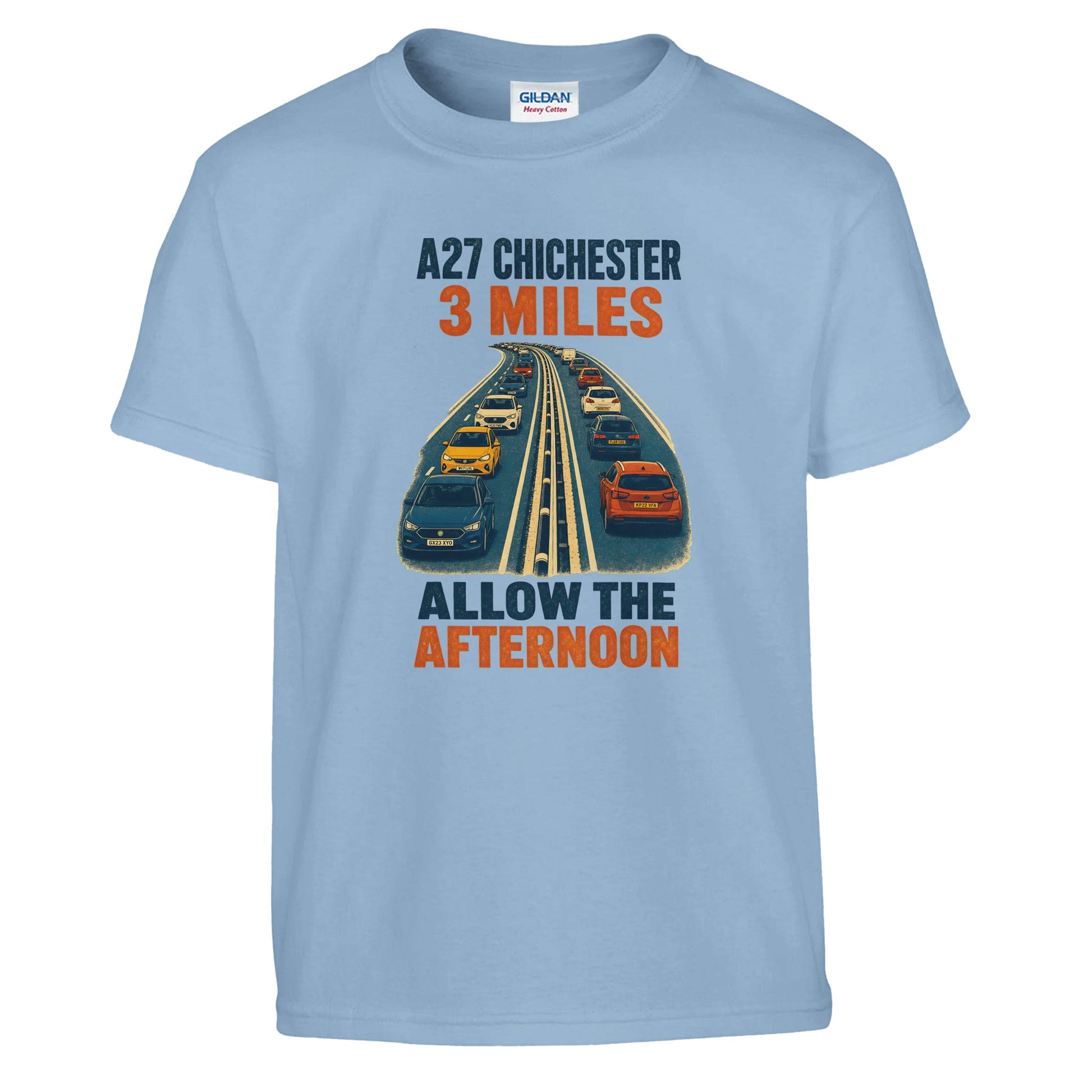A27 Chichester – 3 Miles, Allow the Afternoon Kids' T-shirt — product view 3