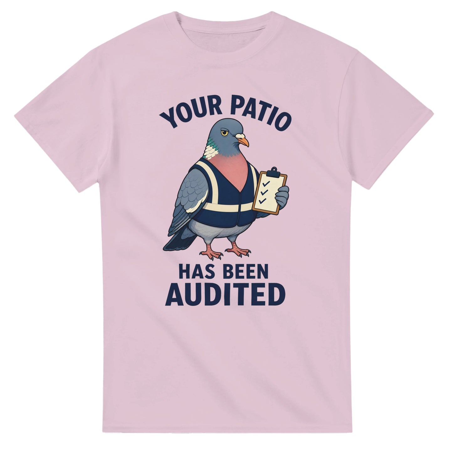 Your Patio Has Been Audited Pigeon Graphic T-shirt — product view 4