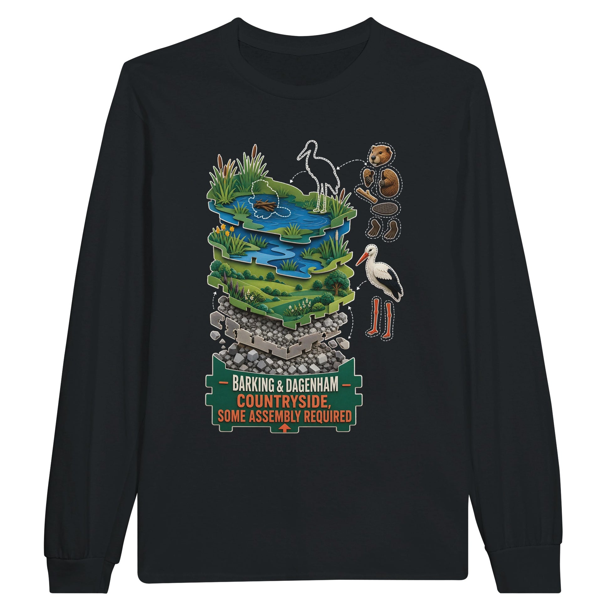 Barking & Dagenham Countryside Long-Sleeve T-shirt — product view 7