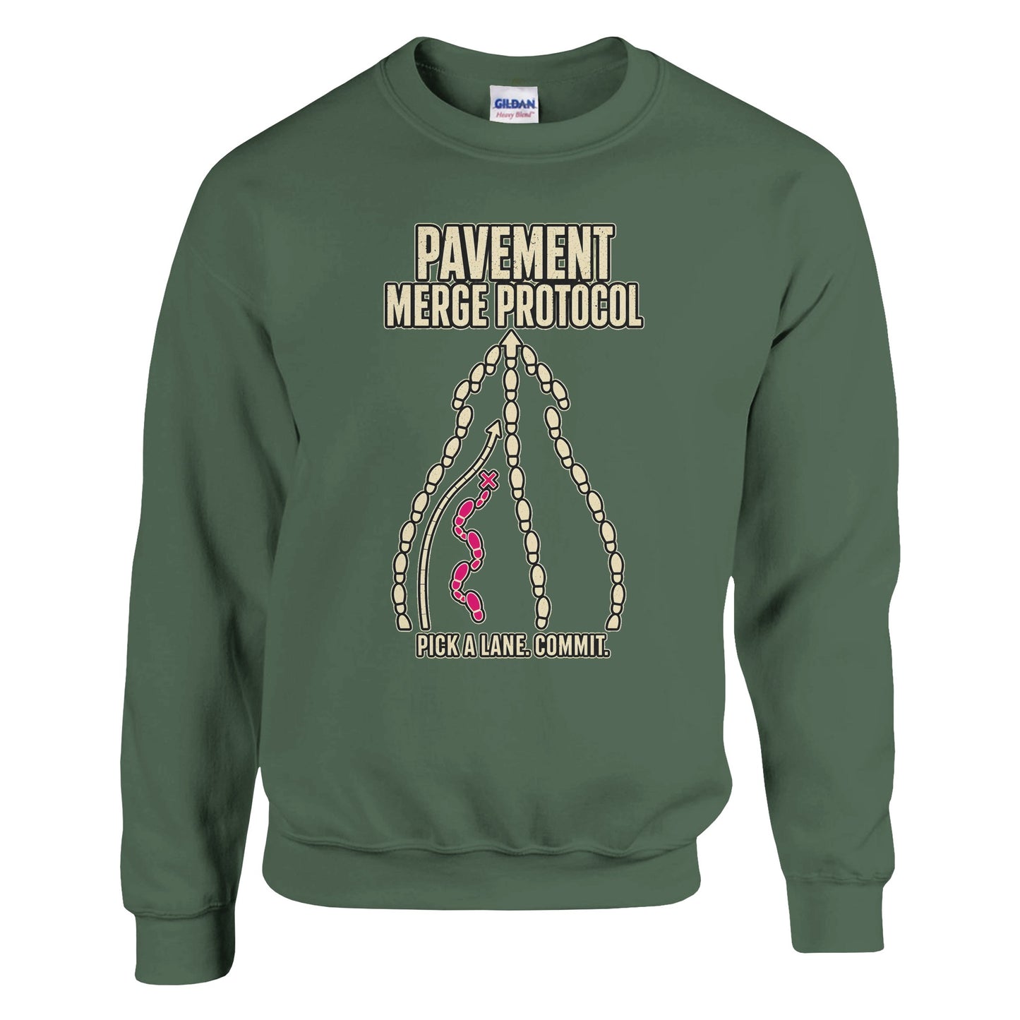 Pavement Merge Protocol — Pick a Lane Sweatshirt — product view 8