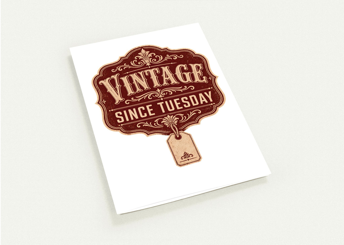 Vintage Since Tuesday Greeting Card Pack — product view 4