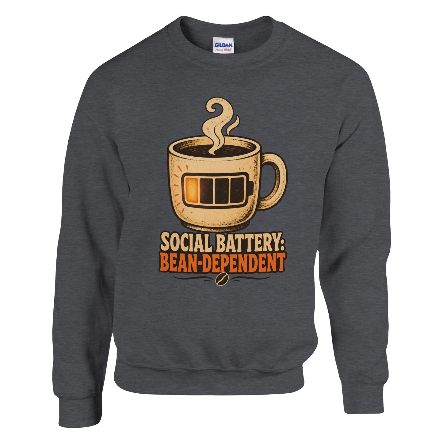 Social Battery: Bean-Dependent Graphic Sweatshirt — product view 10