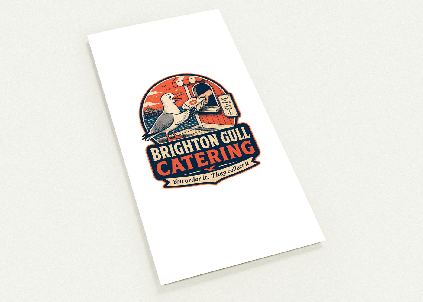 Brighton Gull Catering — Illustrated Postcard Pack