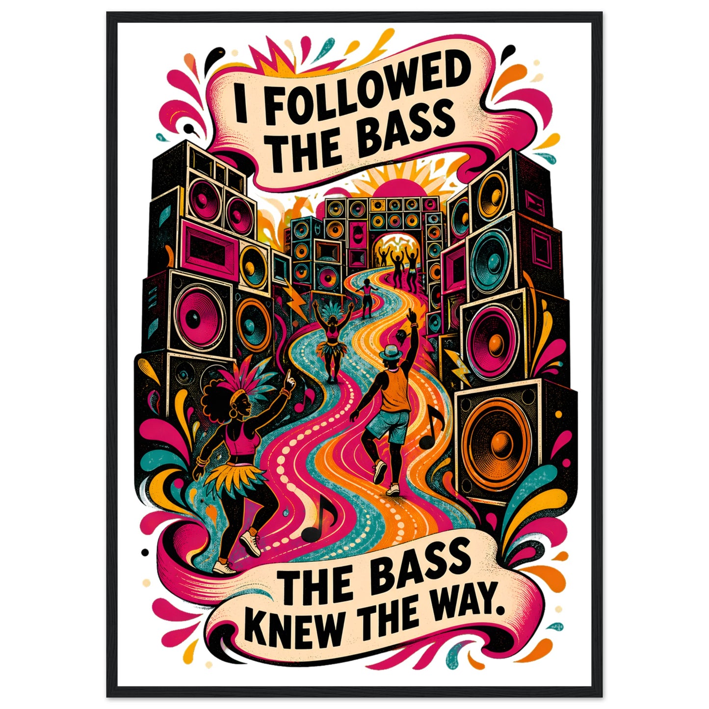 I Followed the Bass Framed Wall Art — product view 5