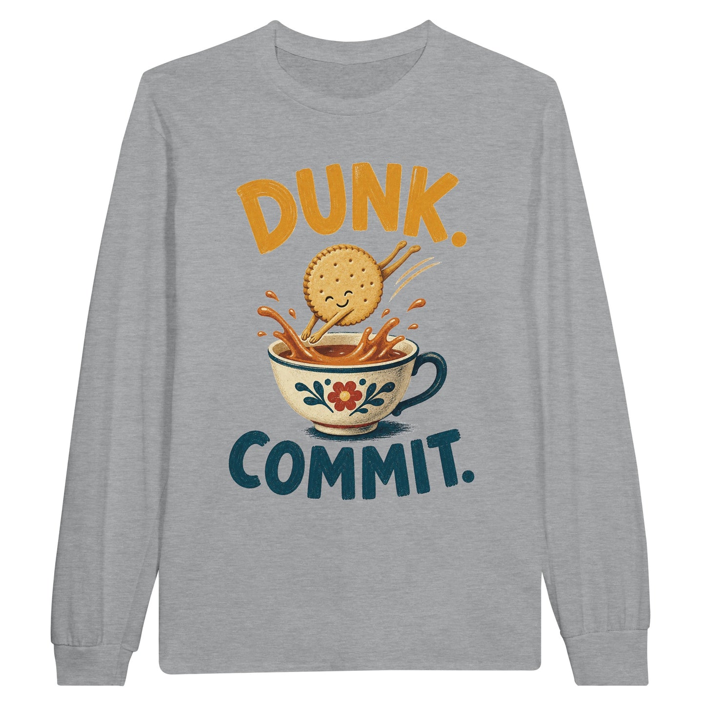 Dunk. Commit. Tea Biscuit Graphic Long-Sleeve T-shirt — product view 10