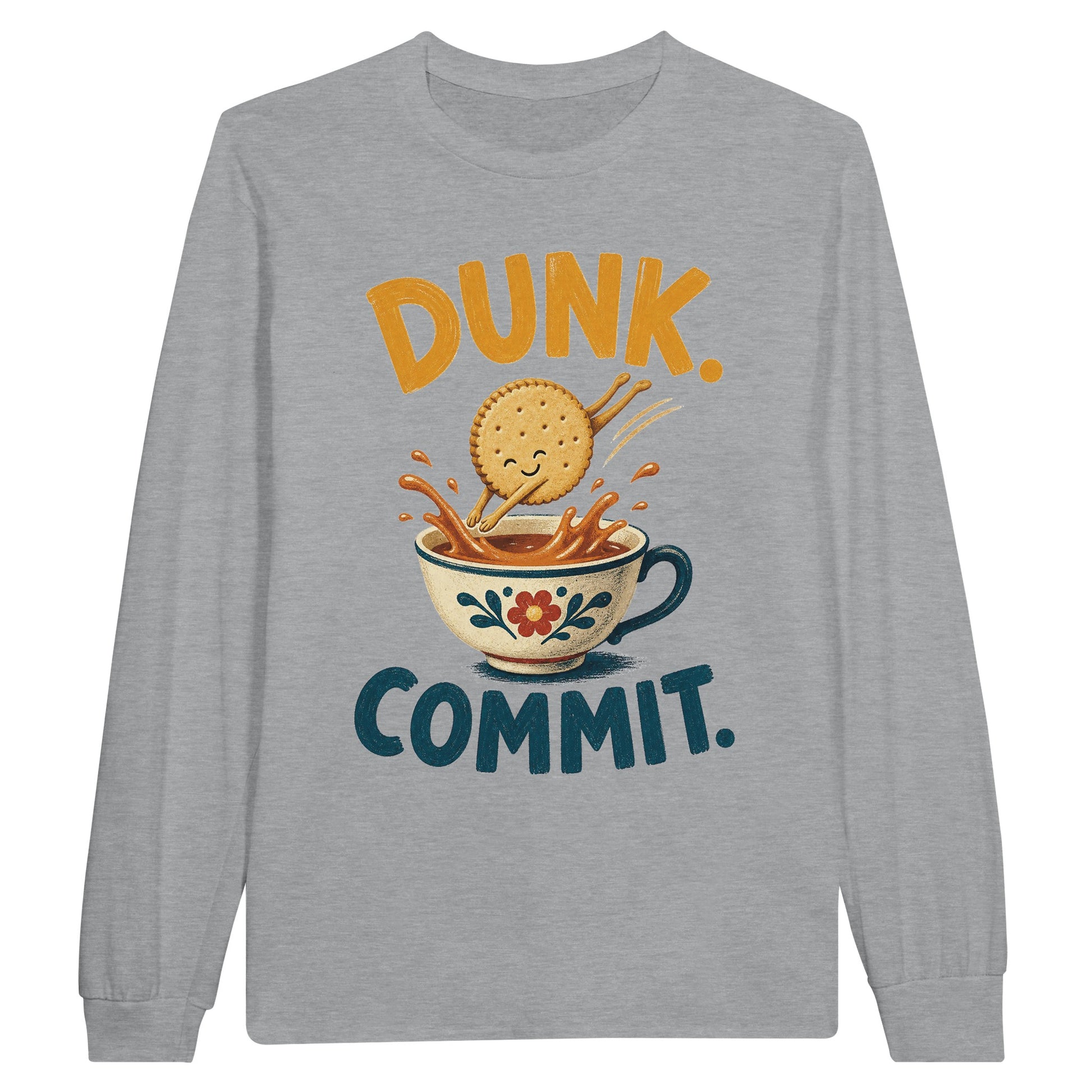 Dunk. Commit. Tea Biscuit Graphic Long-Sleeve T-shirt — product view 10