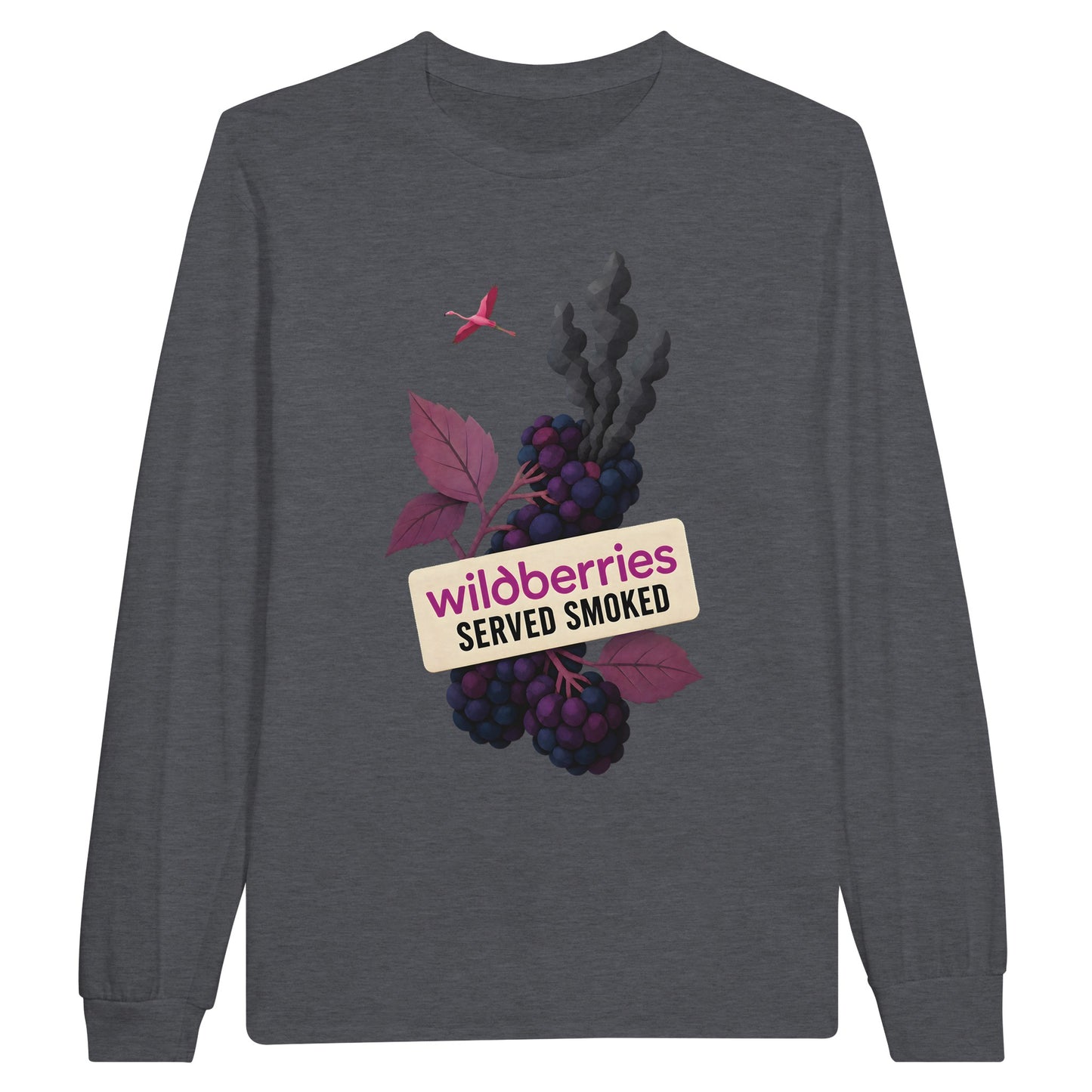 Wildberries, Served Smoked Long-Sleeve T-shirt — product view 2