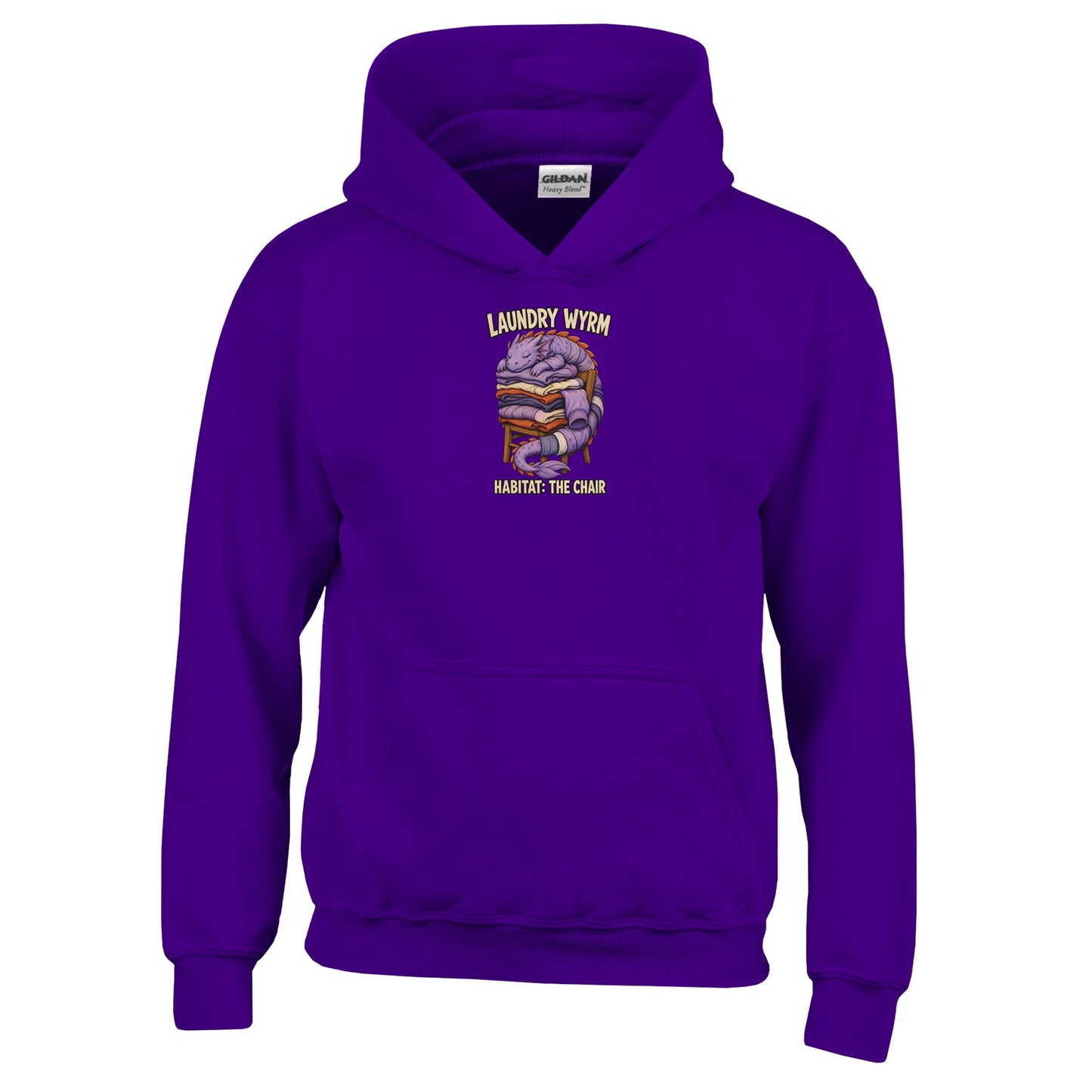 Laundry Wyrm – Habitat: The Chair Kids' Hoodie — product view 10