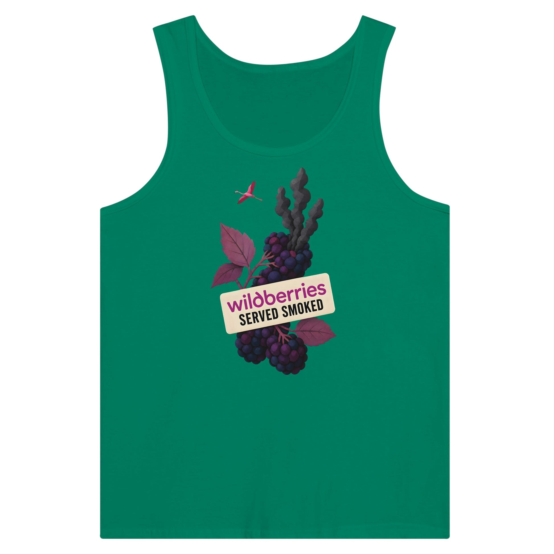 Wildberries, Served Smoked Premium Unisex Tank Top — product view 10