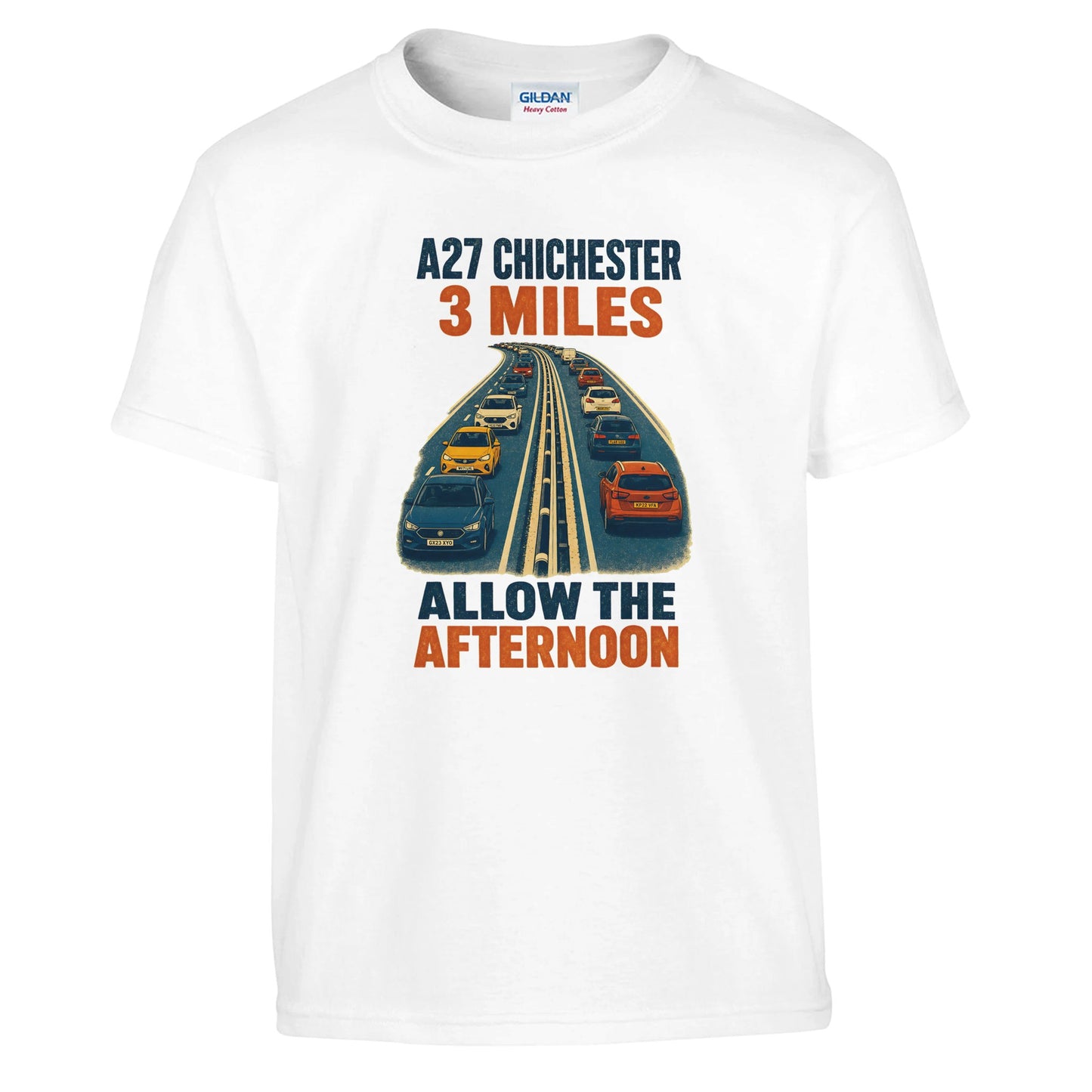 A27 Chichester – 3 Miles, Allow the Afternoon Kids' T-shirt — product view 1