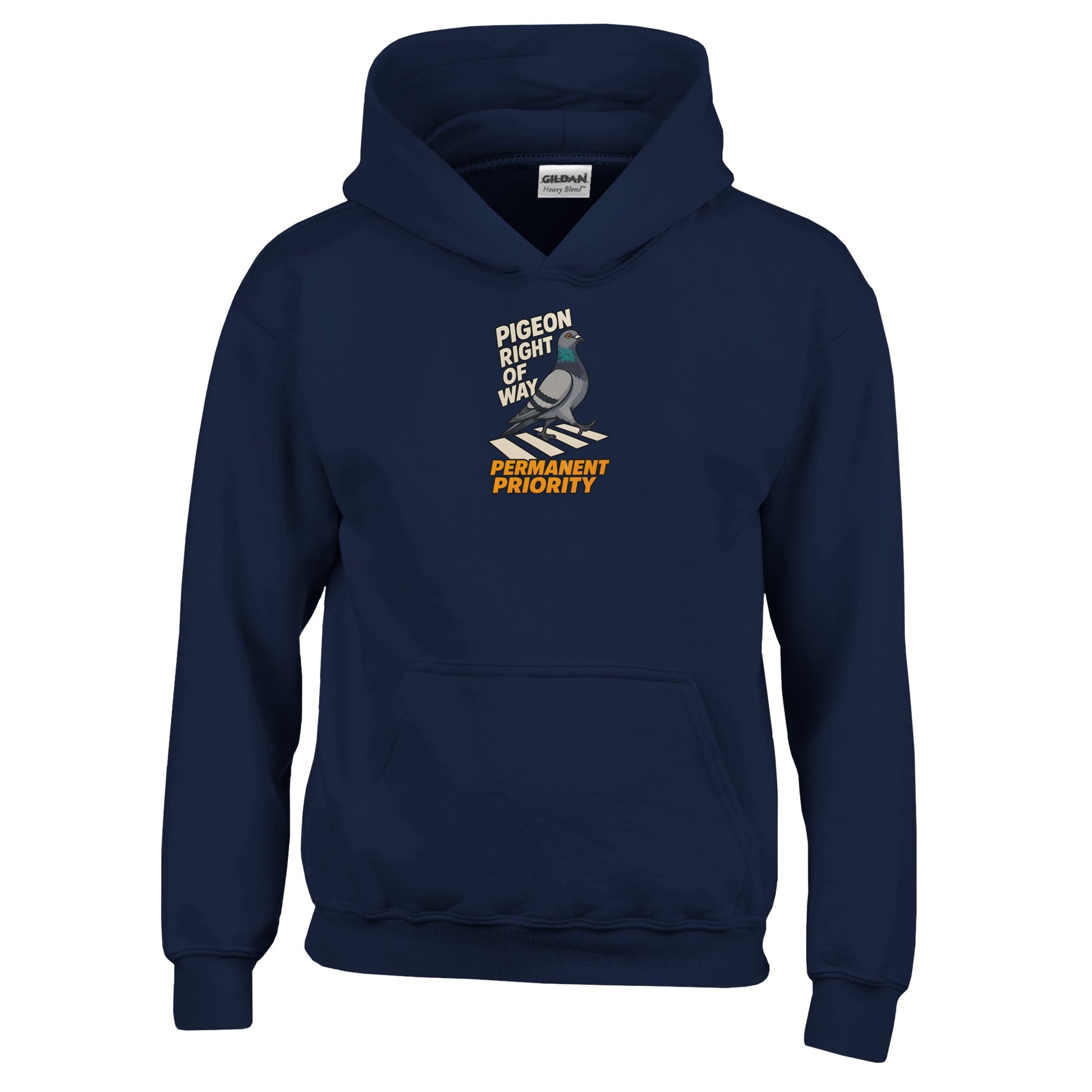Pigeon Right of Way Kids' Hoodie — product view 7