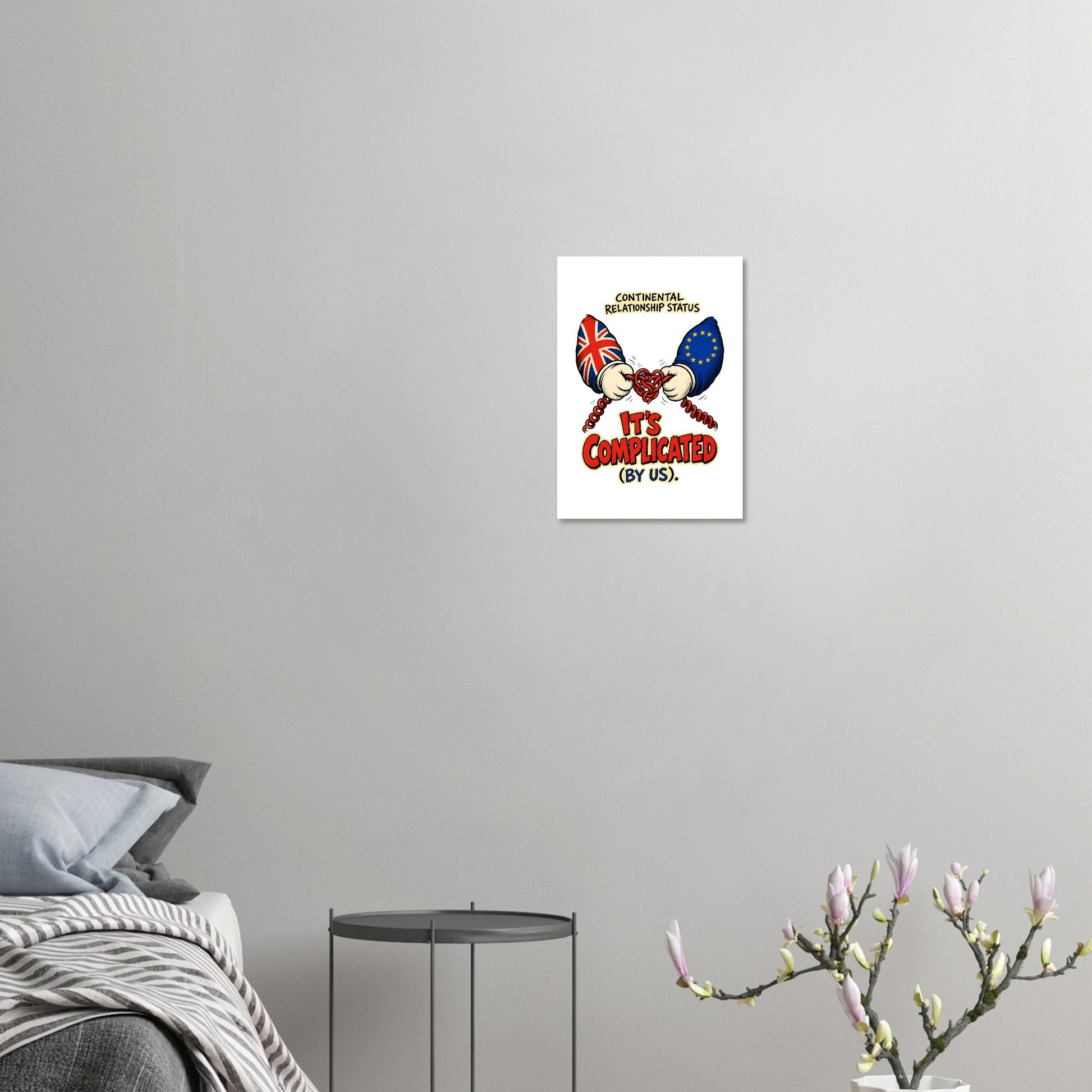 It's Complicated (By Us) UK–EU 1990s Cartoon Poster — product view 7