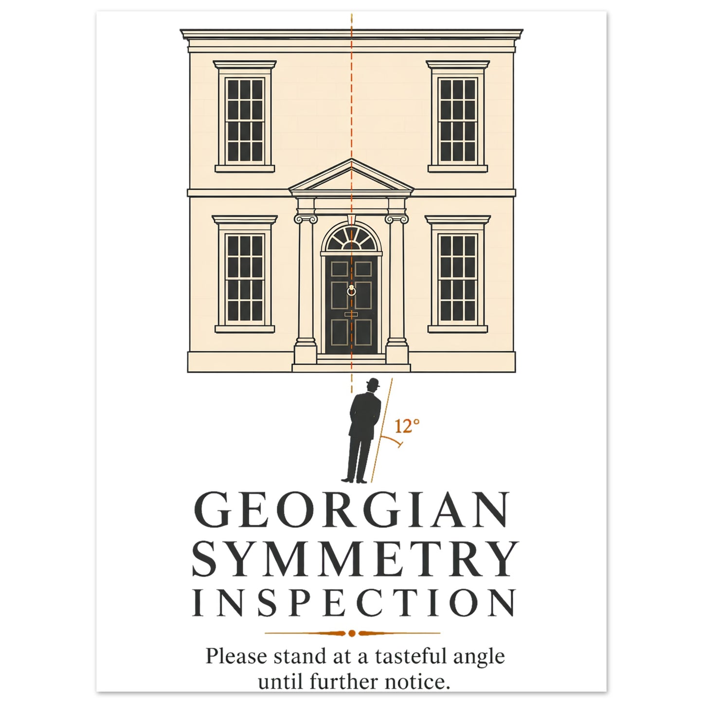 Georgian Symmetry Inspection — Bath Aluminium Print — product view 1