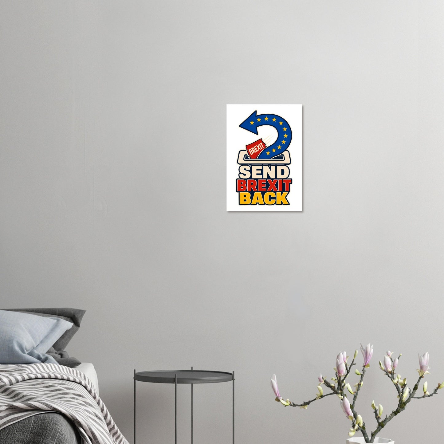 Send Brexit Back Pro-EU Graphic Poster — product view 7
