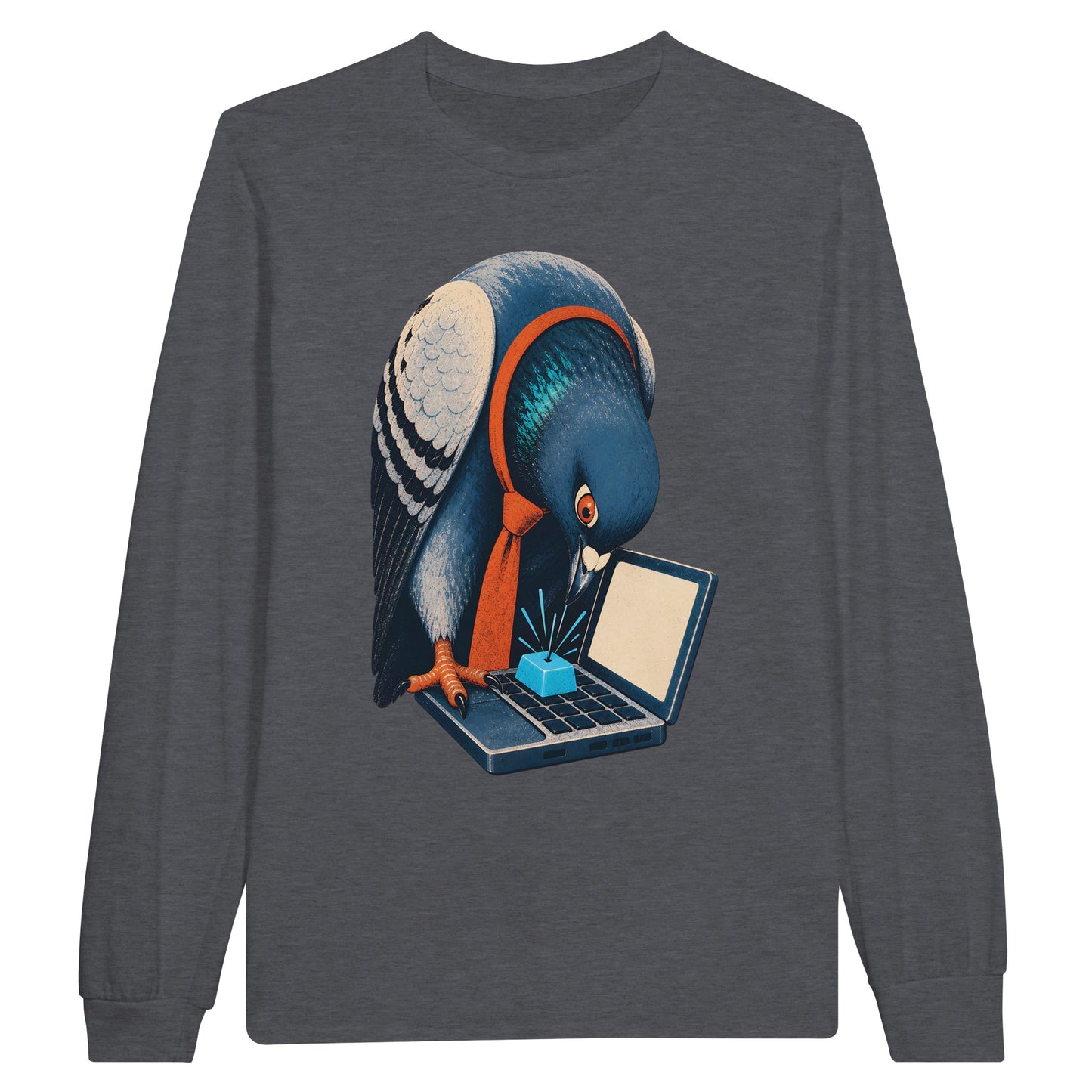 Pigeon Hits Send Long-Sleeve T-shirt — product view 2