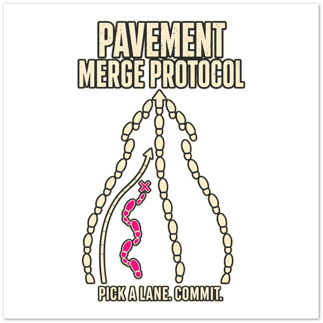 Pavement Merge Protocol — Pick a Lane Greeting Card Pack — product view 3