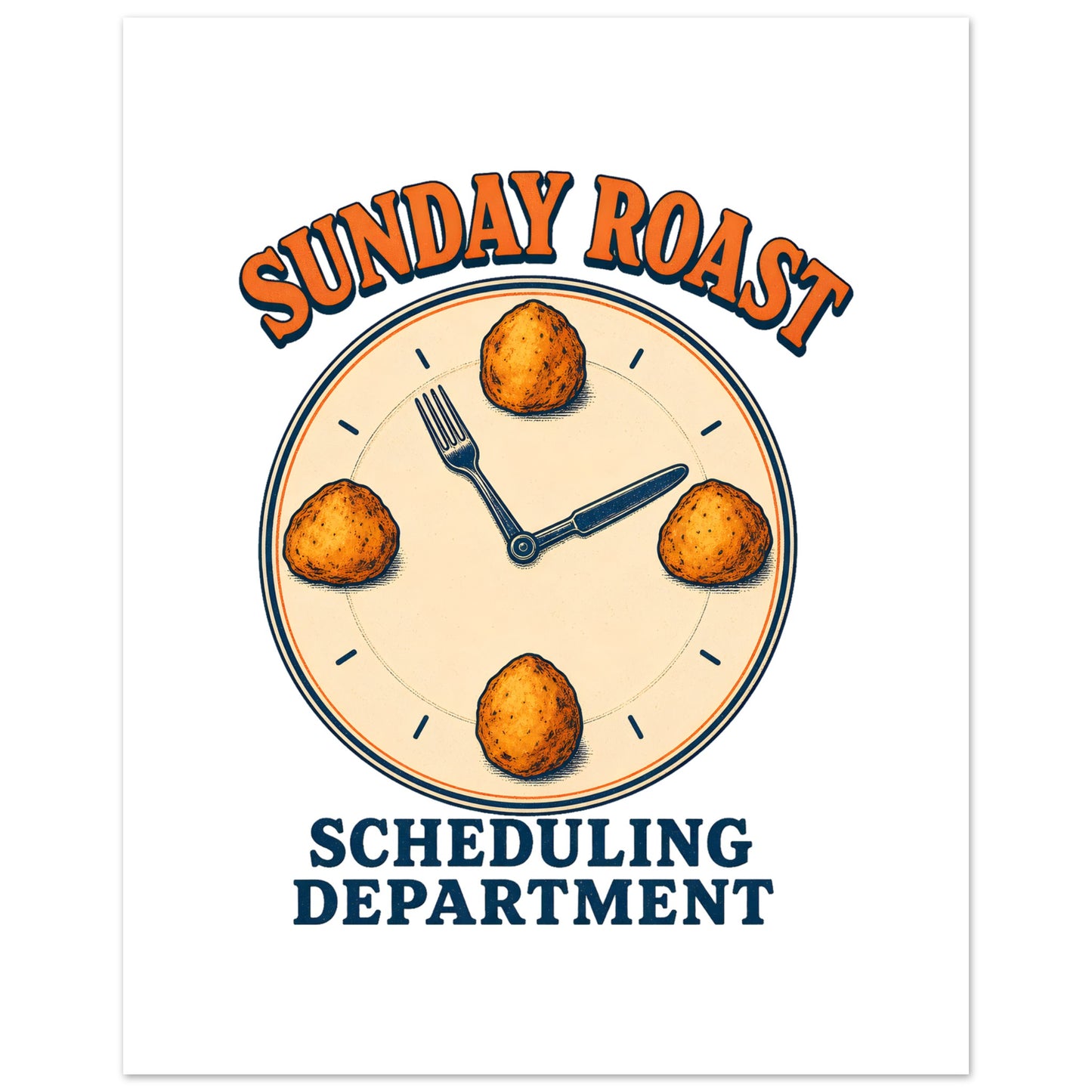 Sunday Roast Scheduling Department Poster — product view 3