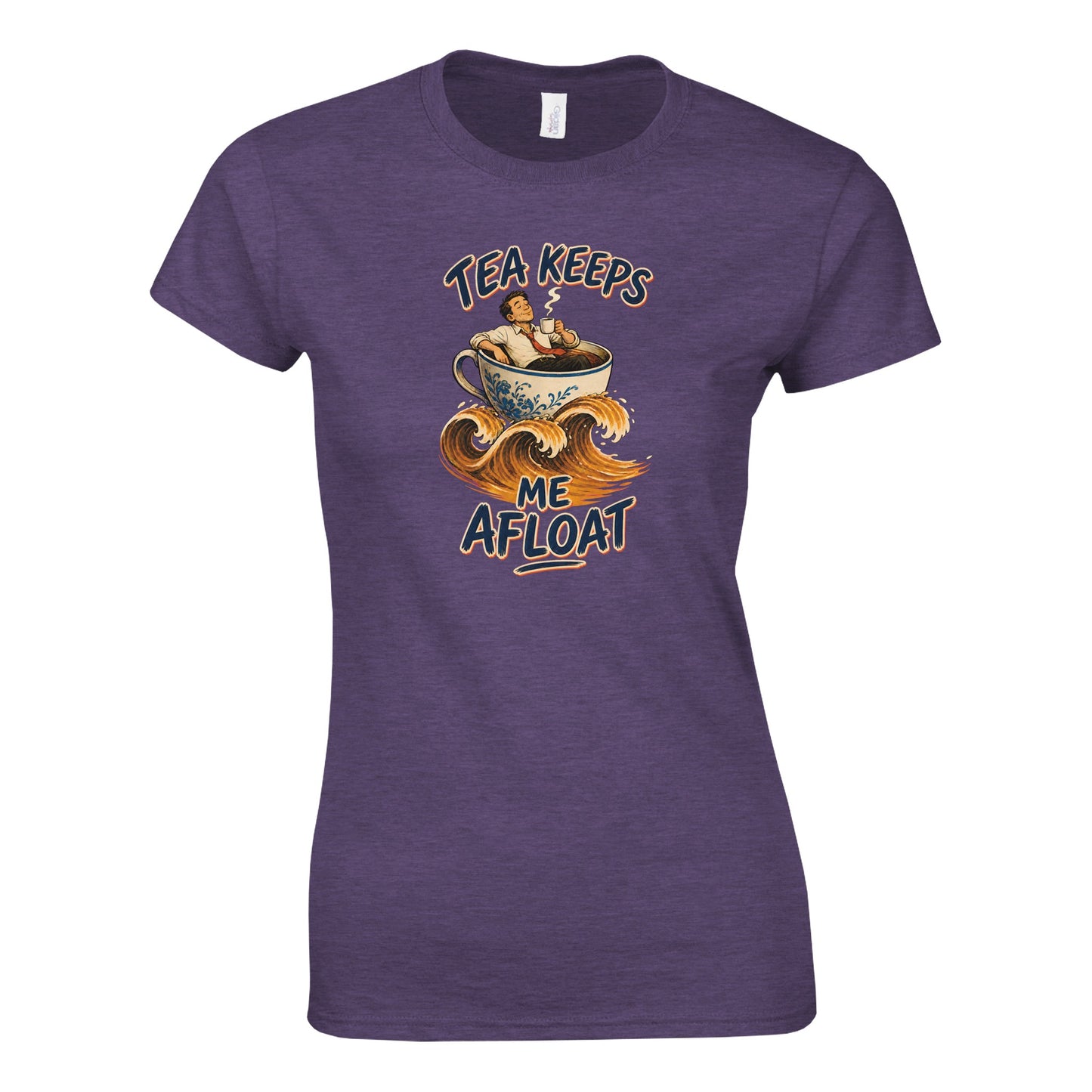 Tea Keeps Me Afloat Women's T-shirt — product view 9