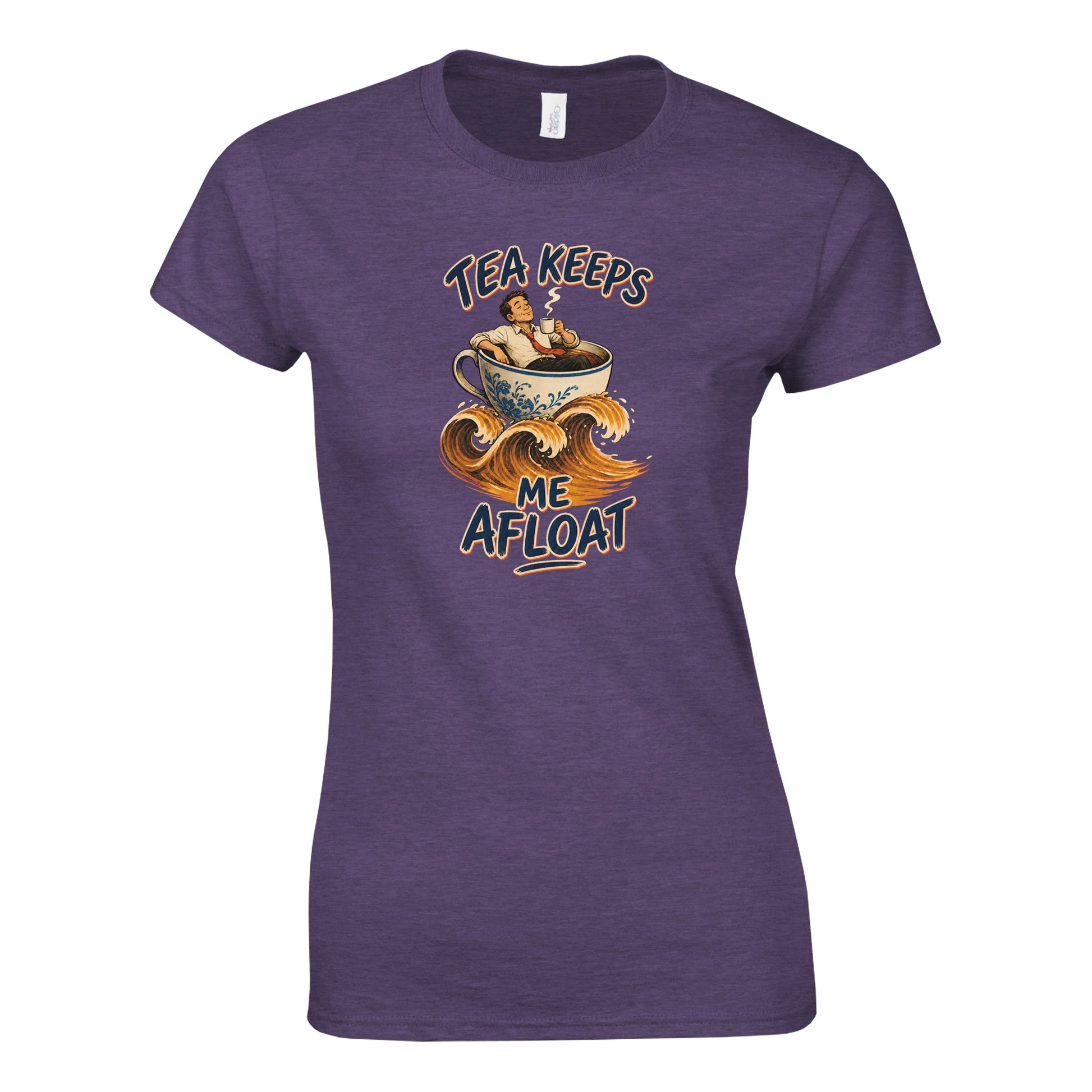 Tea Keeps Me Afloat Women's T-shirt — product view 9