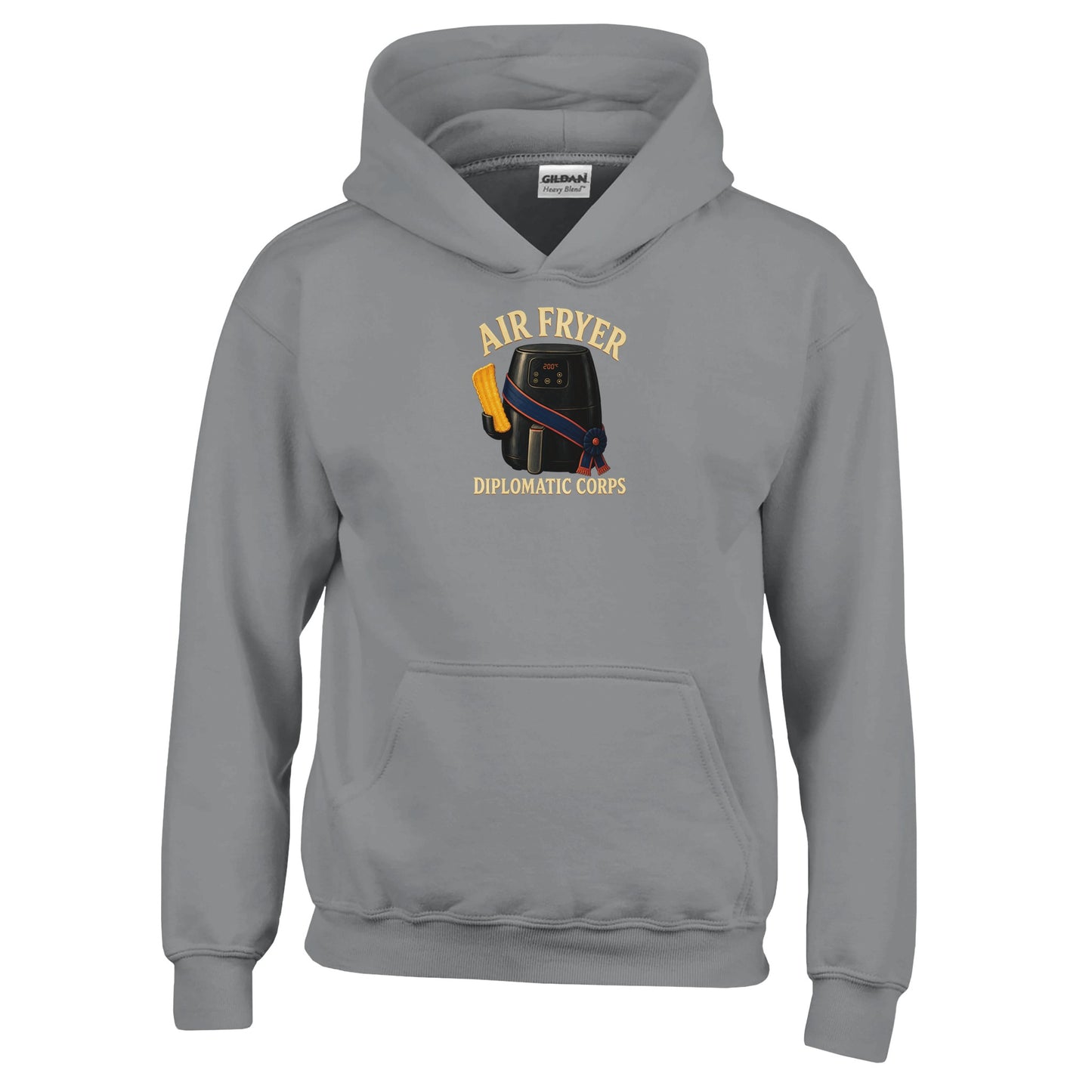 Air Fryer Diplomatic Corps Kids' Hoodie — product view 13
