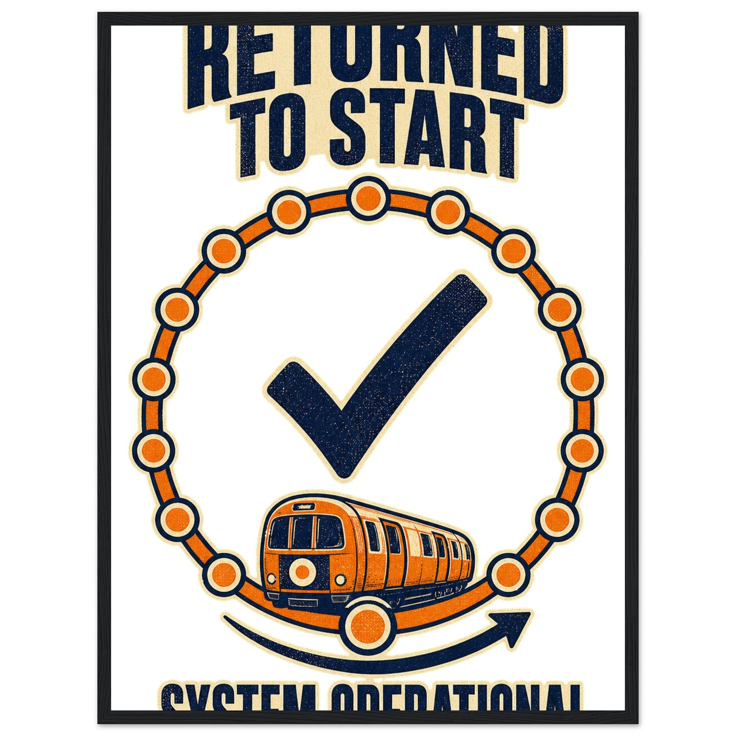 Glasgow Subway: System Operational Framed Wall Art — product view 4