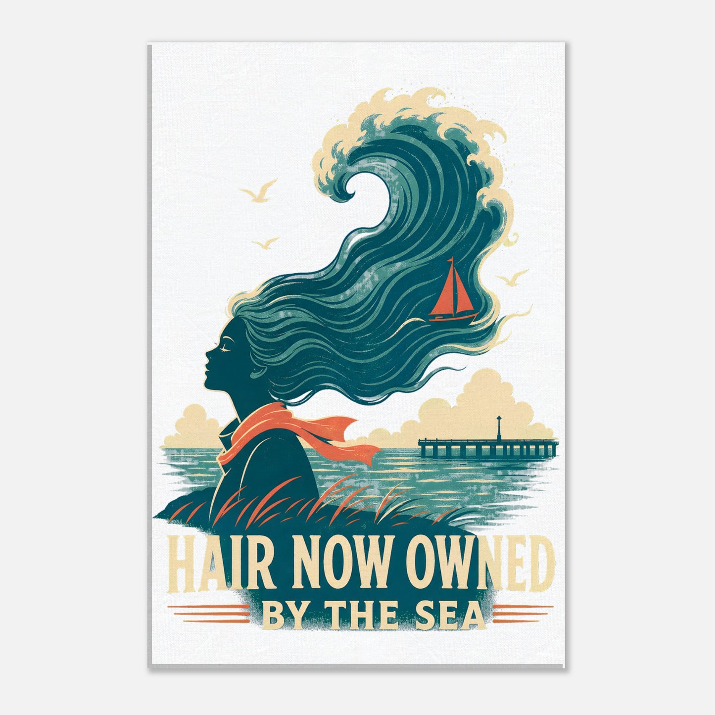 Hair Now Owned by the Sea Canvas — product view 2