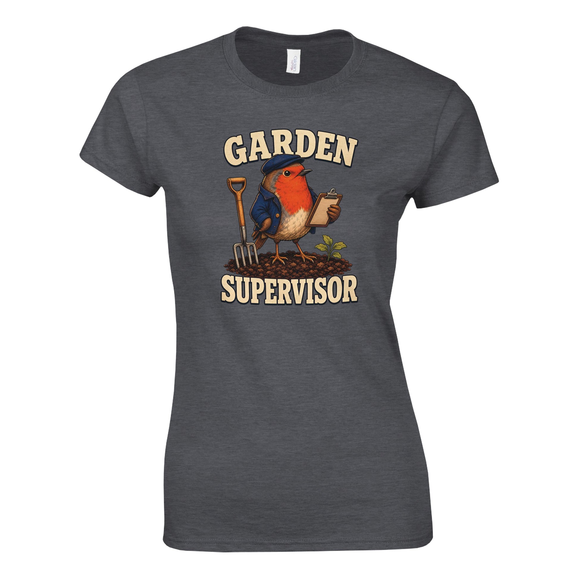 Garden Supervisor Robin Women's T-shirt — product view 4