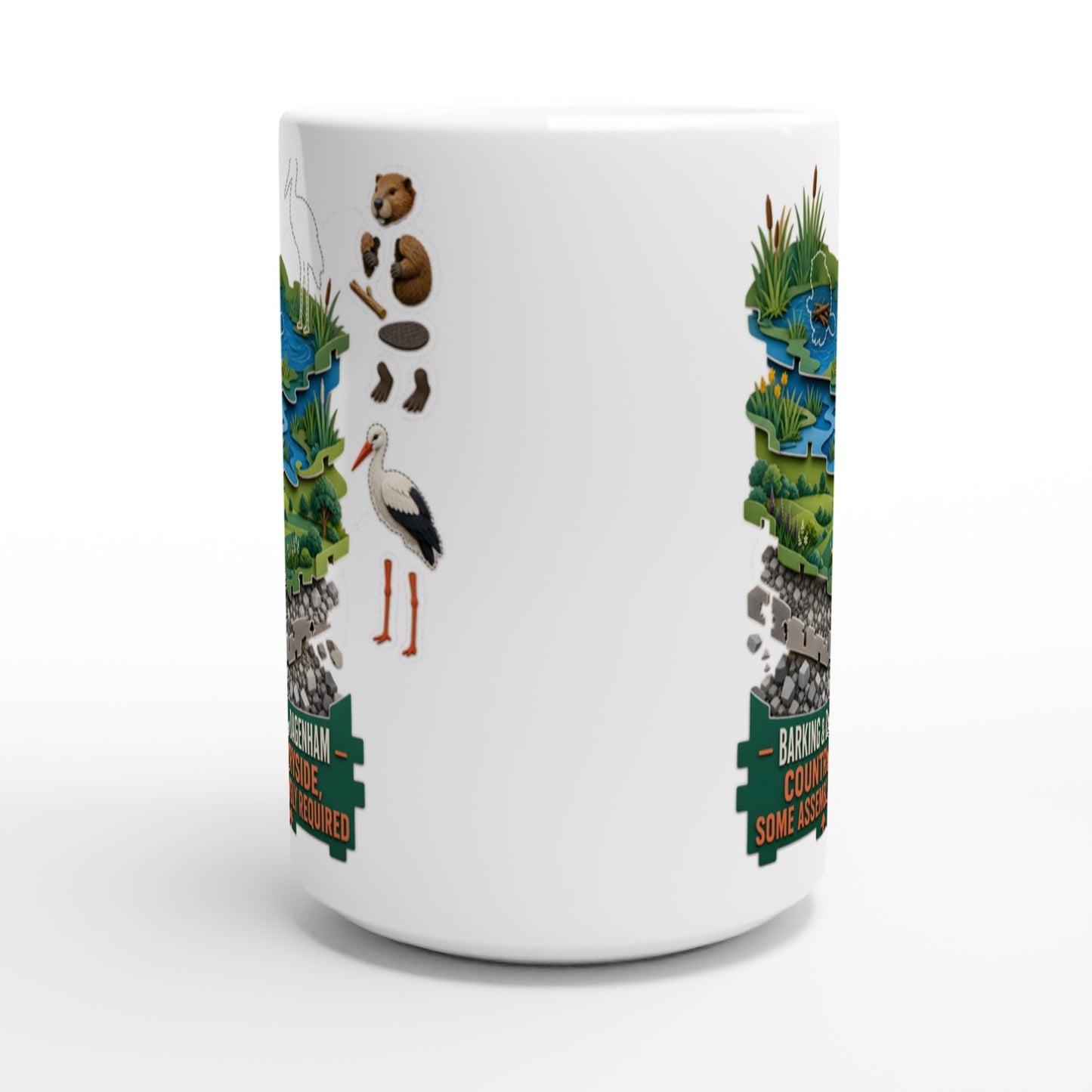 Barking & Dagenham Countryside Large Mug — product view 2