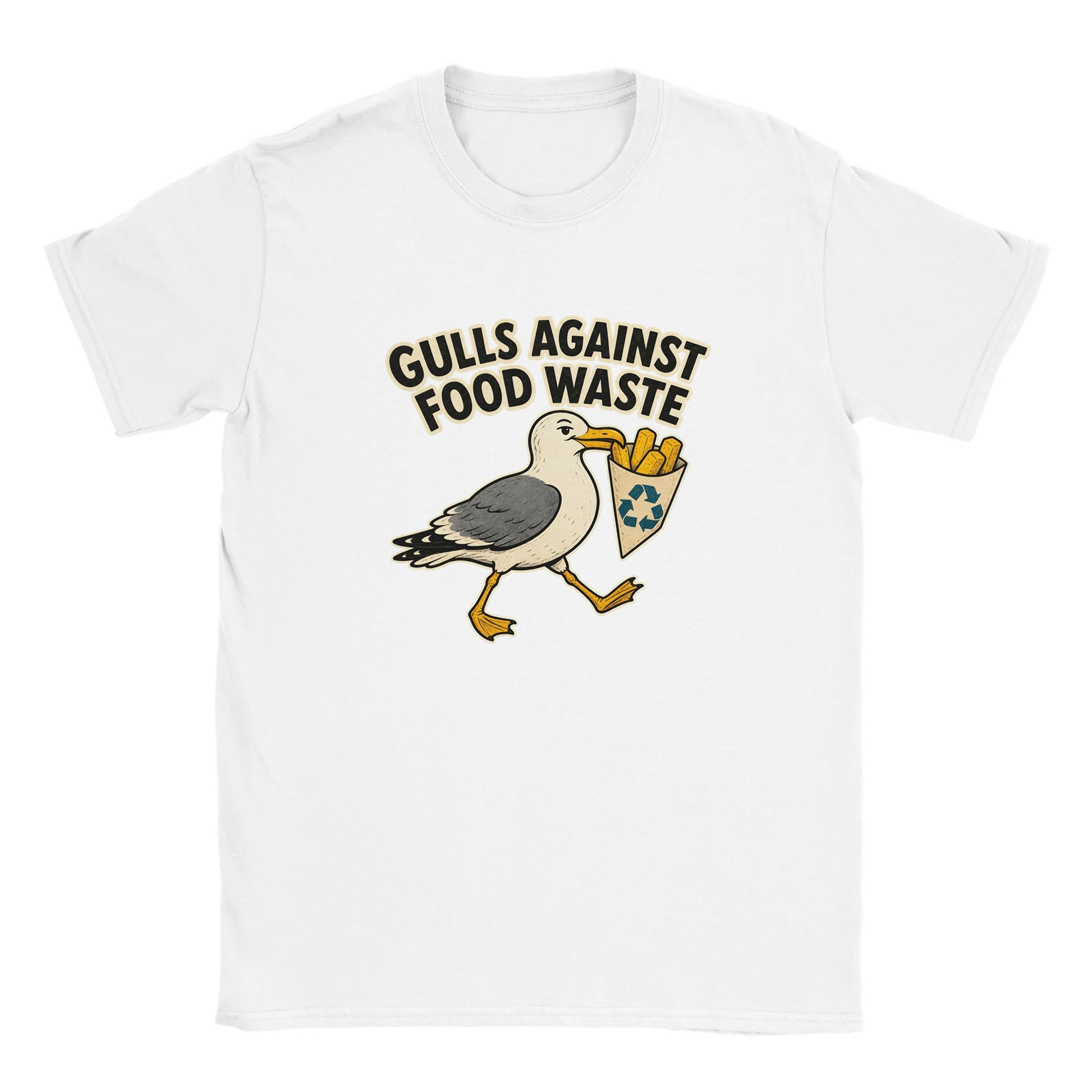 Gulls Against Food Waste Graphic Kids' T-shirt — product view 15